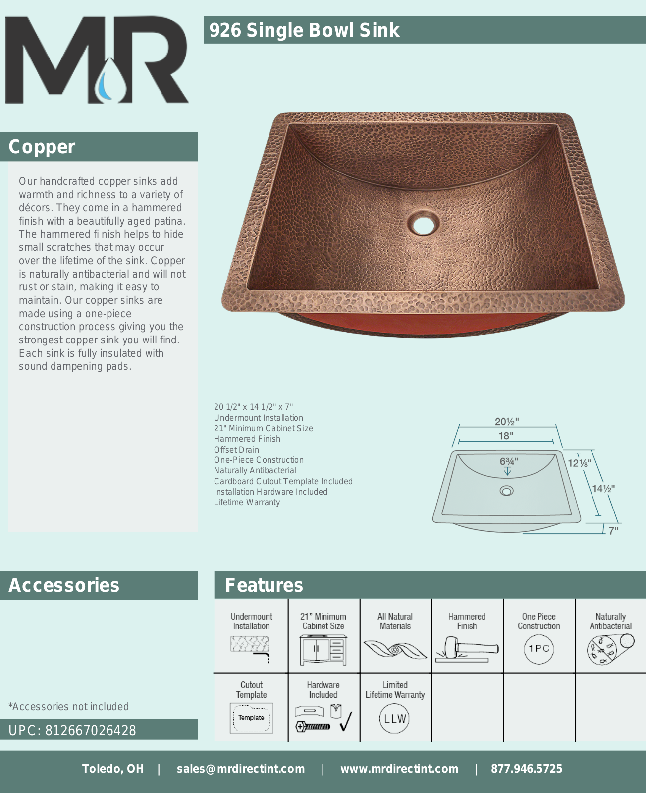 MR Direct MRDR1129 Specifications - ManualMachine.com