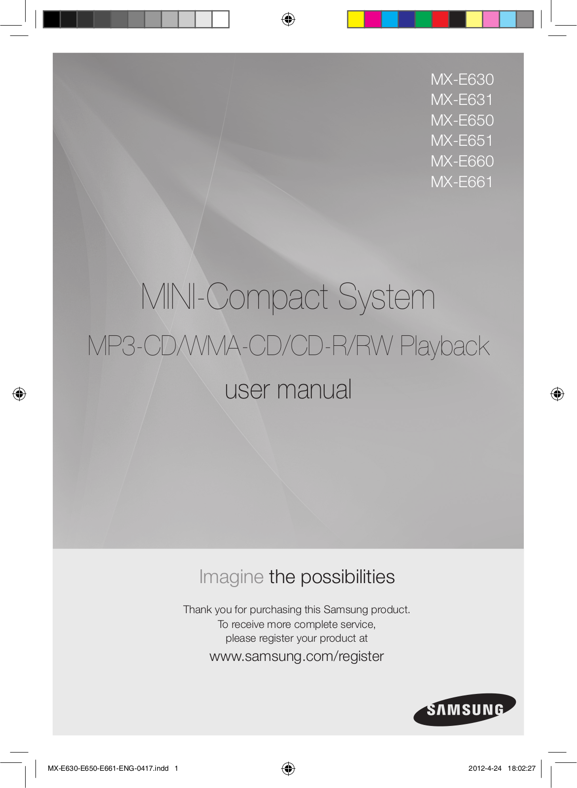 Samsung MX-E650-ZX User Manual