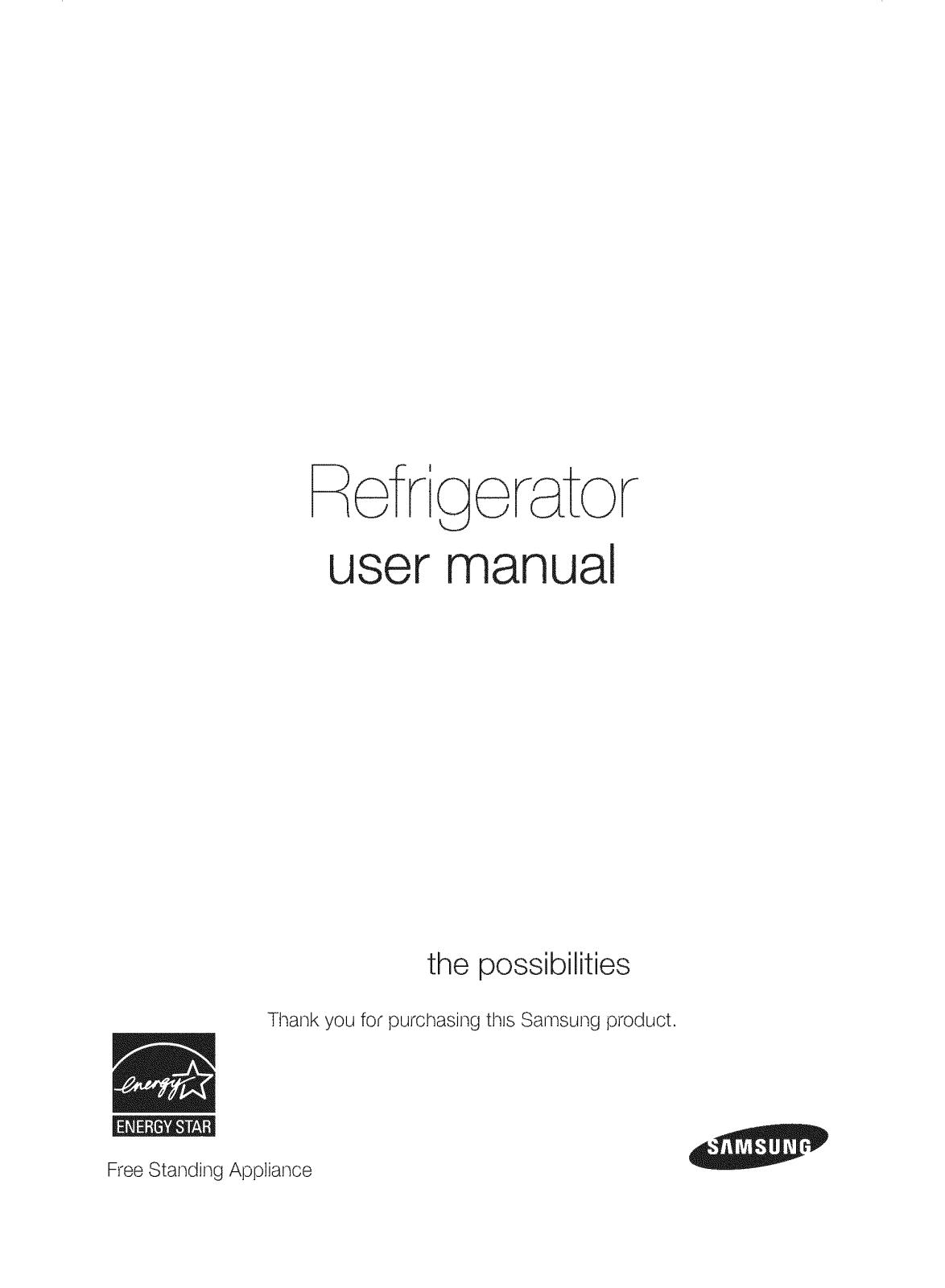 Samsung RF24FSEDBSR/AA-09, RF24FSEDBSR/AA-08, RF24FSEDBSR/AA-07, RF24FSEDBSR/AA-06, RF24FSEDBSR/AA-05 Owner’s Manual