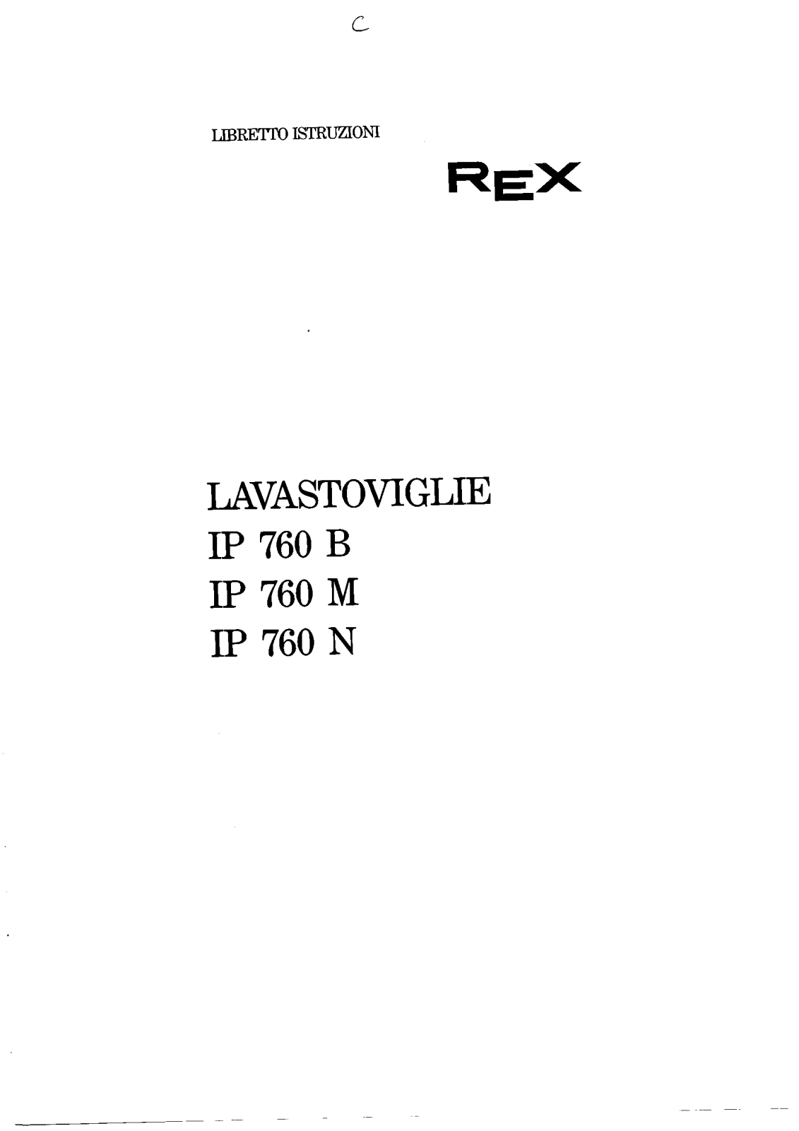 Rex IP760N, IP760B, IP760M User Manual