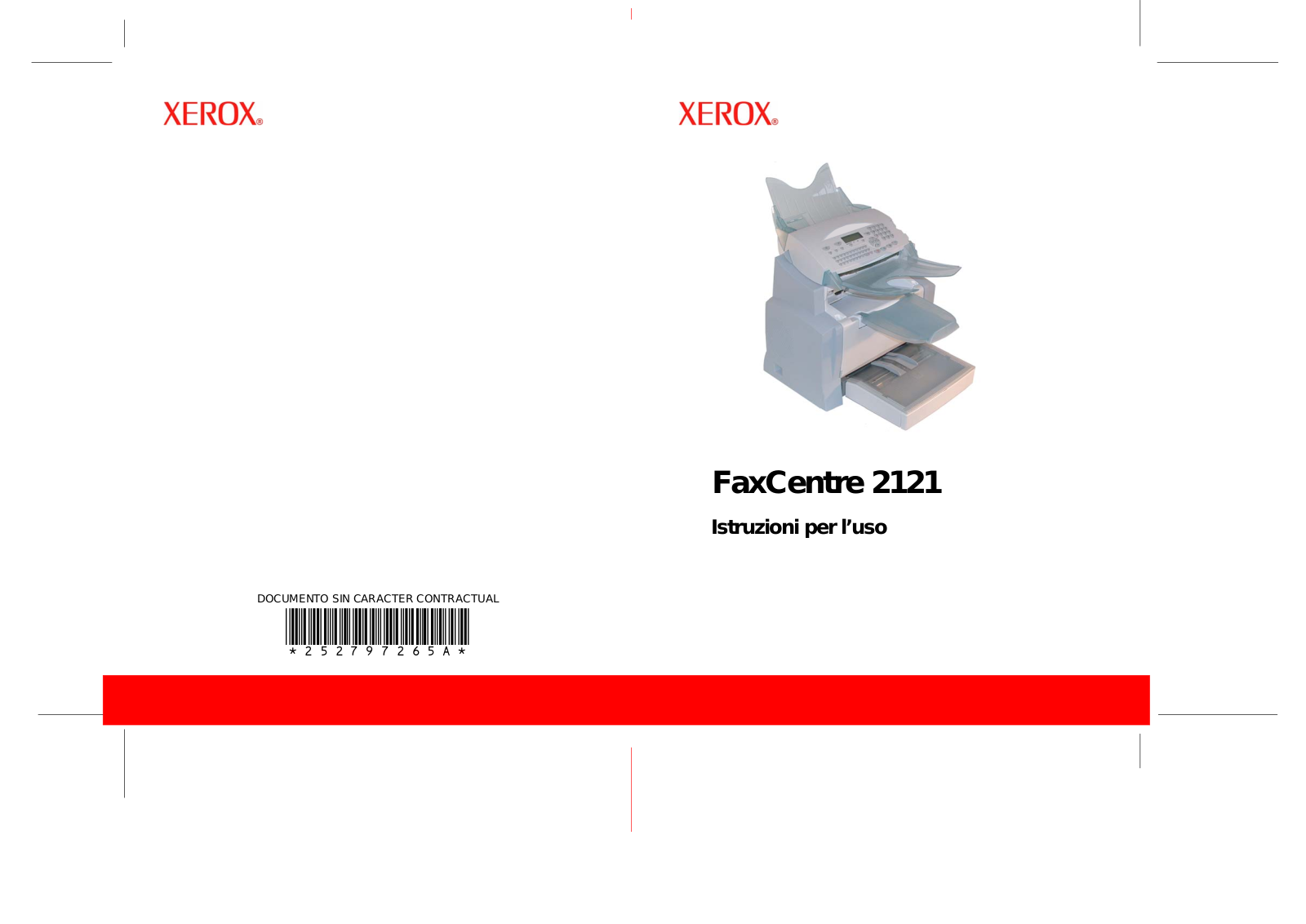 Xerox FAXCENTRE 2121 User Manual