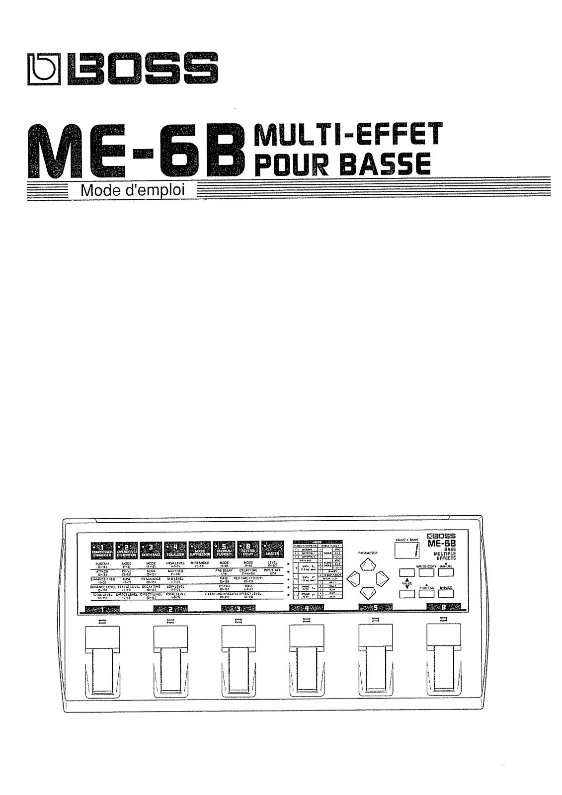 Roland ME-6B User Manual