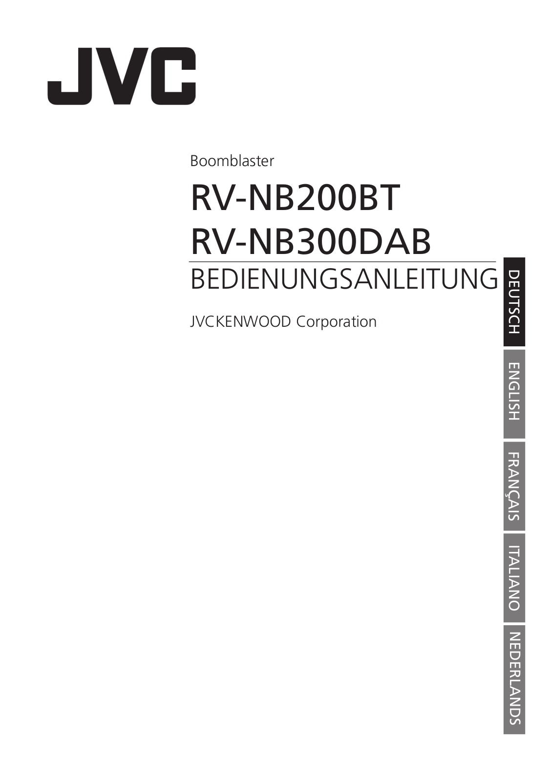 JVC RV-NB200BT-BP User manual