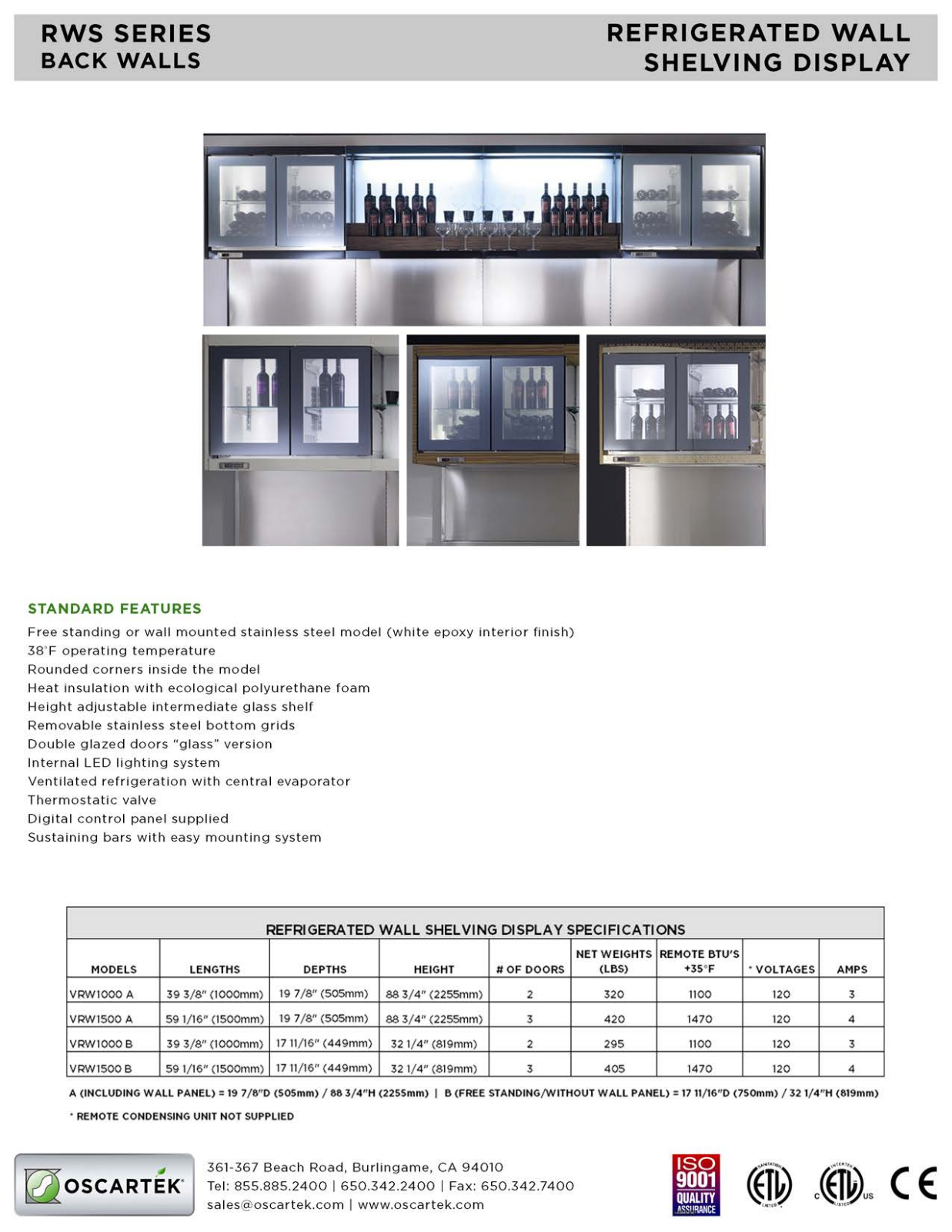 Oscartek VRW1000B User Manual