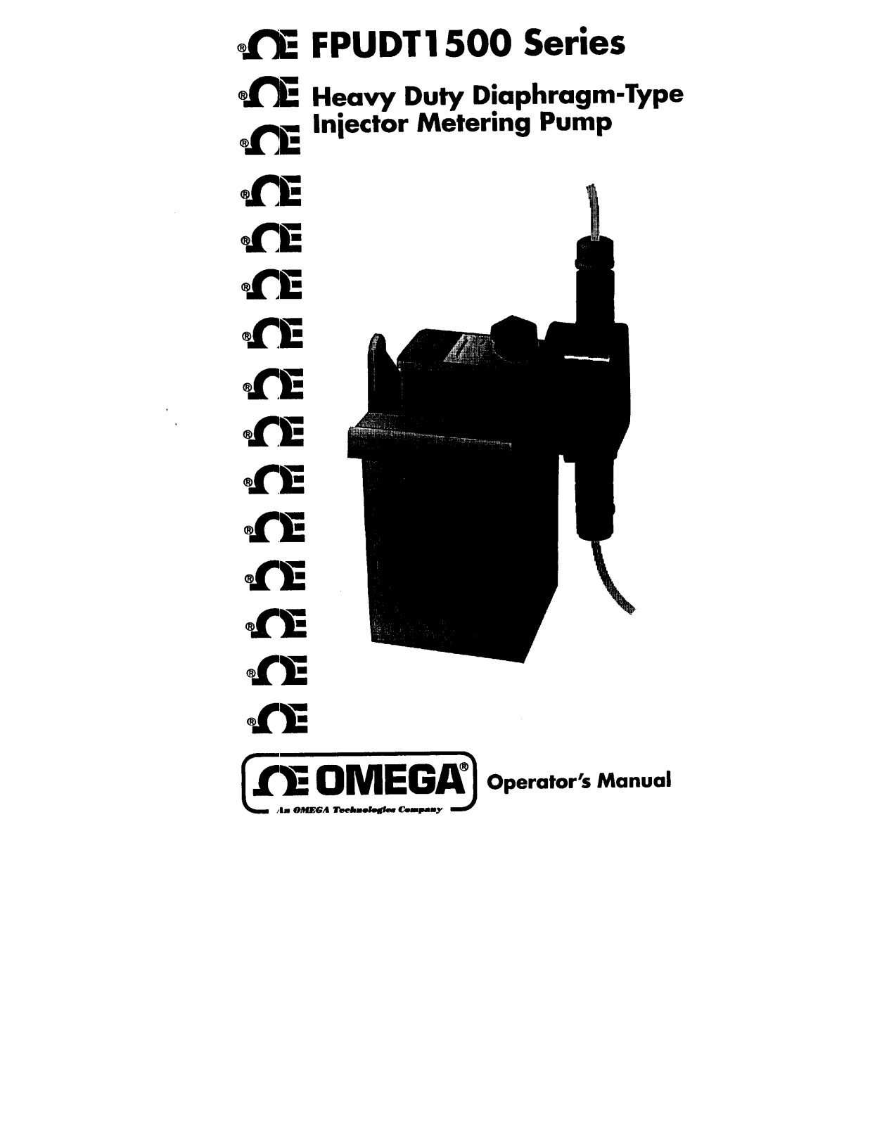 Omega Products FPUDT1500 Installation  Manual