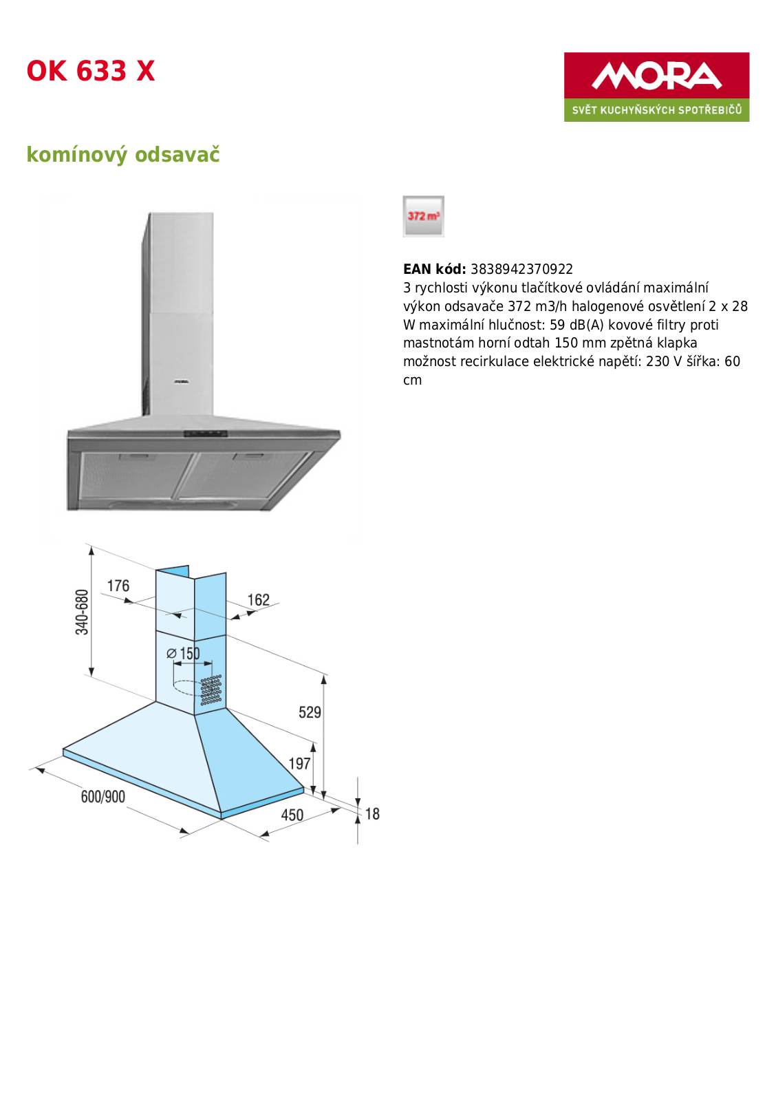 Mora OK 633 X User Manual