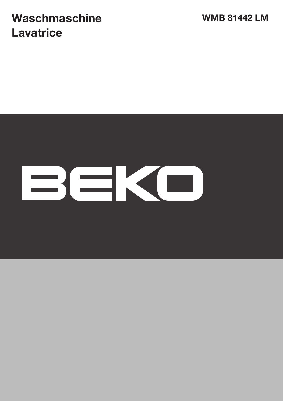 Beko WMB 81442 LM User manual