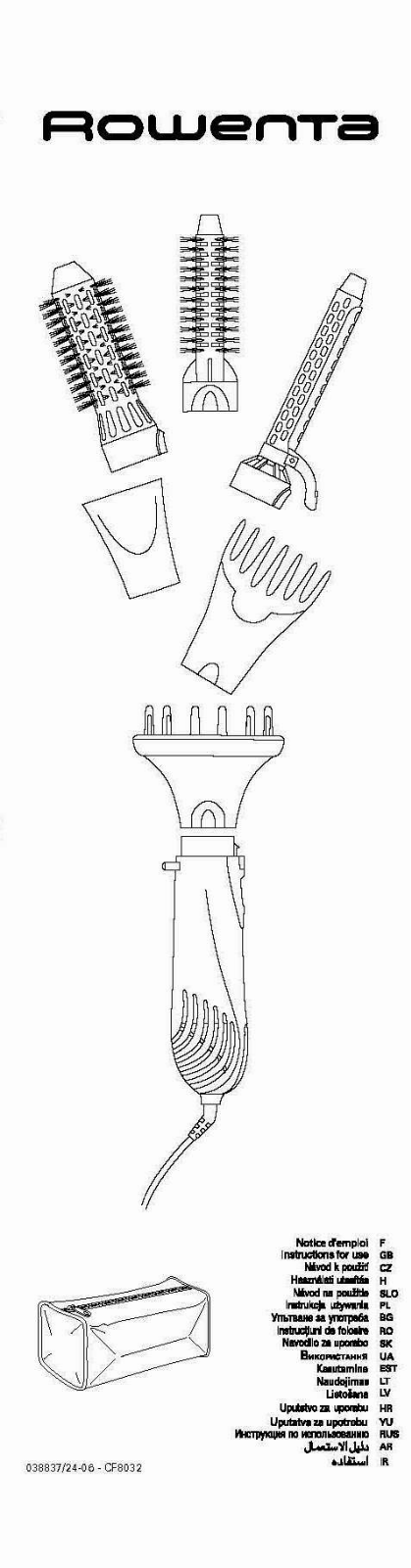 Rowenta CF-8032 User manual