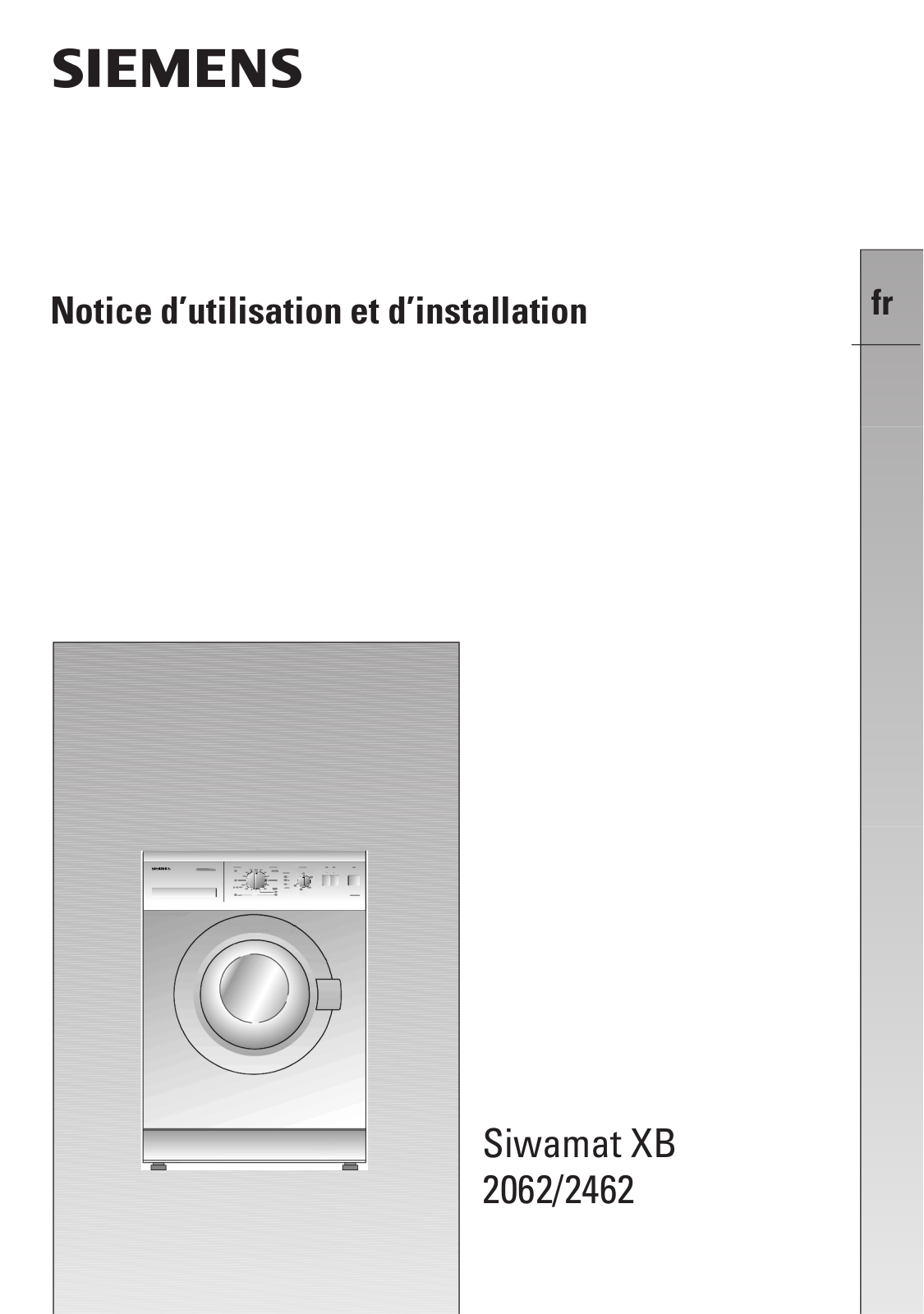 SIEMENS WXB2062, WXB2462 User Manual