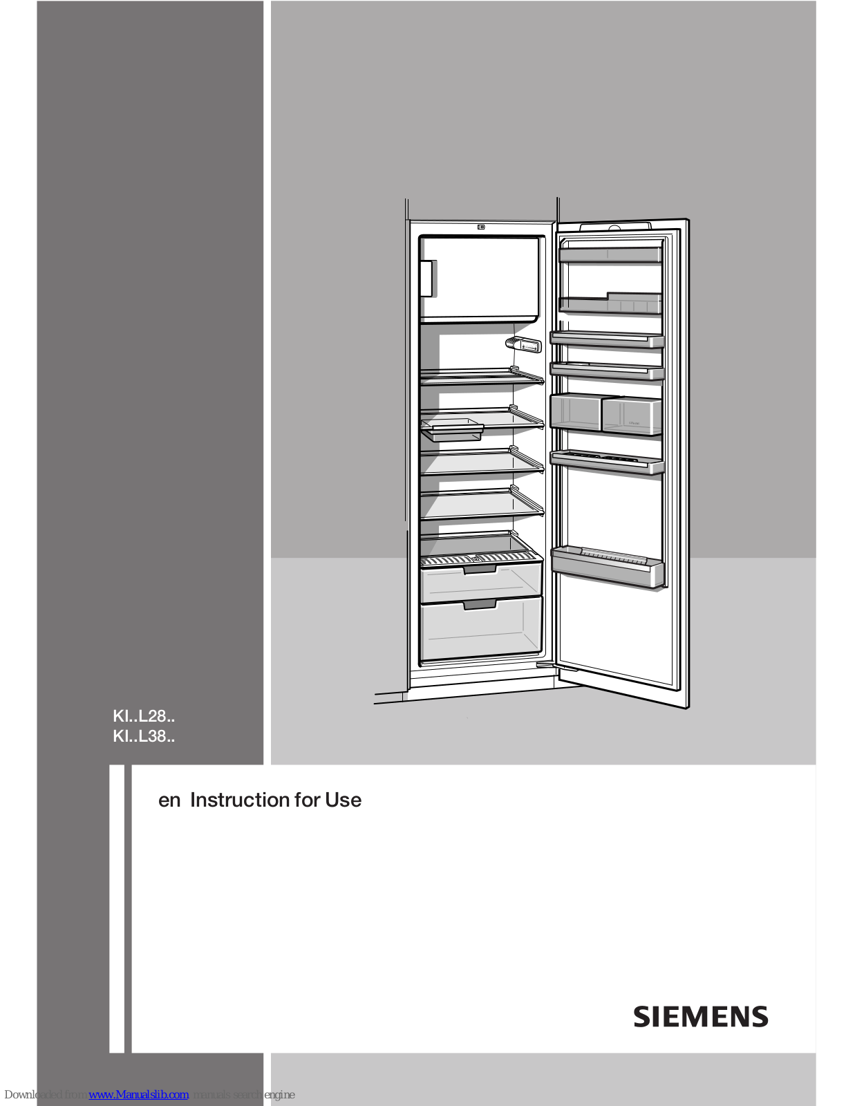 Siemens KI..L38 SERIES, KI..L28 SERIES Instructions For Use Manual