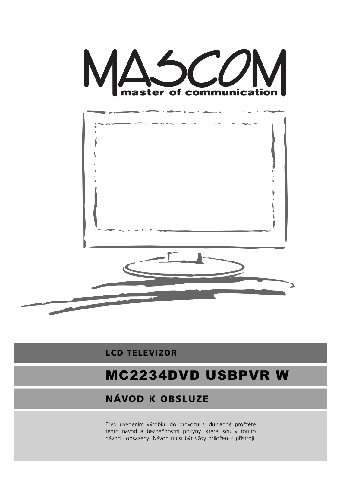 Mascom MC2234DVD User Manual