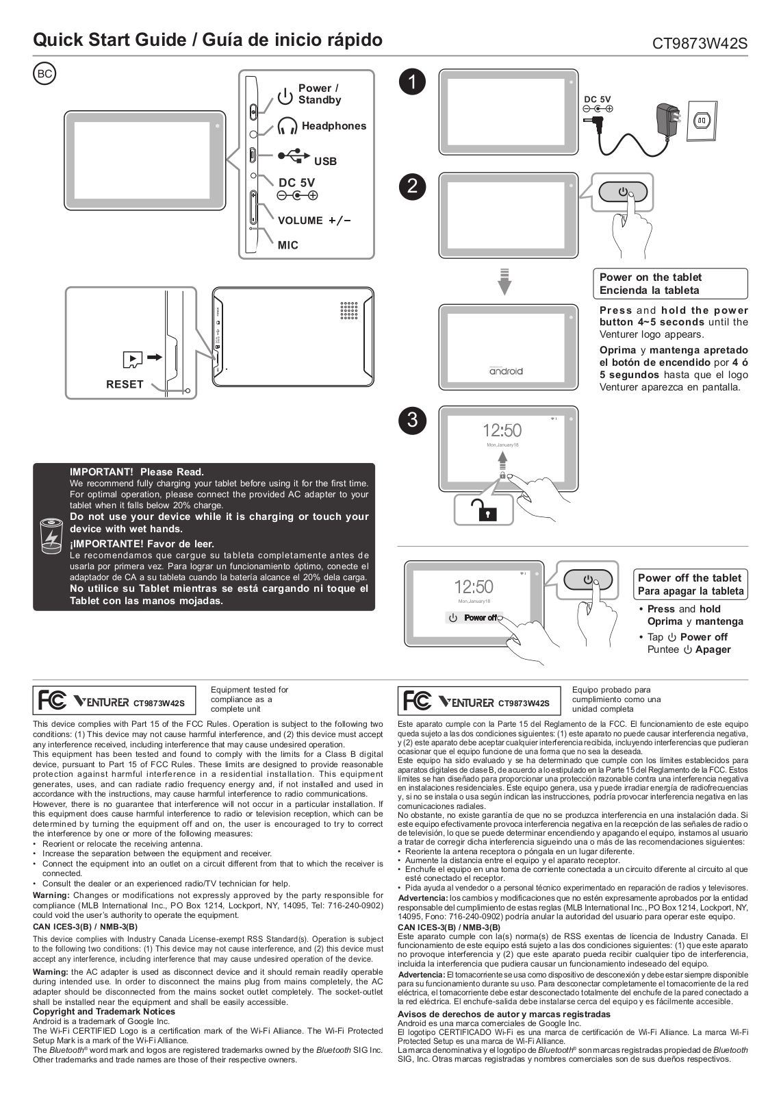 Alco Electronics RCT6873W User Manual