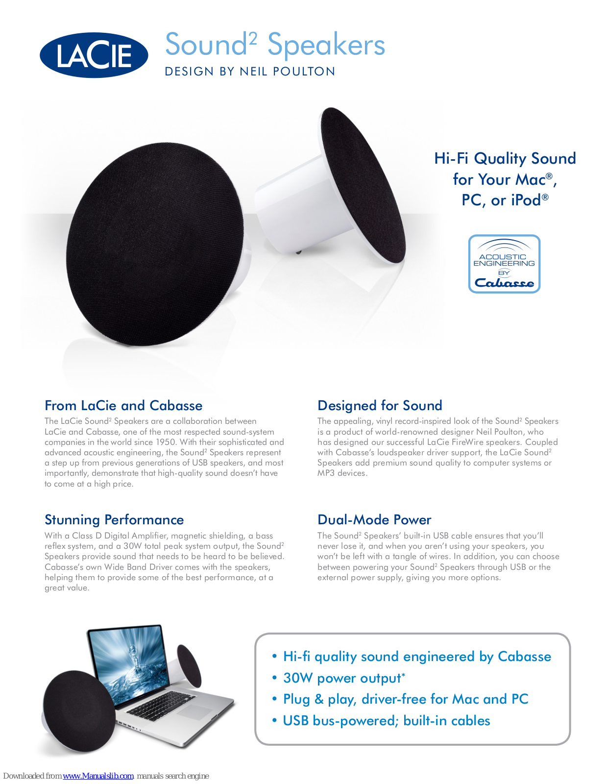 LaCie Sound2, 130906 Specifications - ManualMachine.com