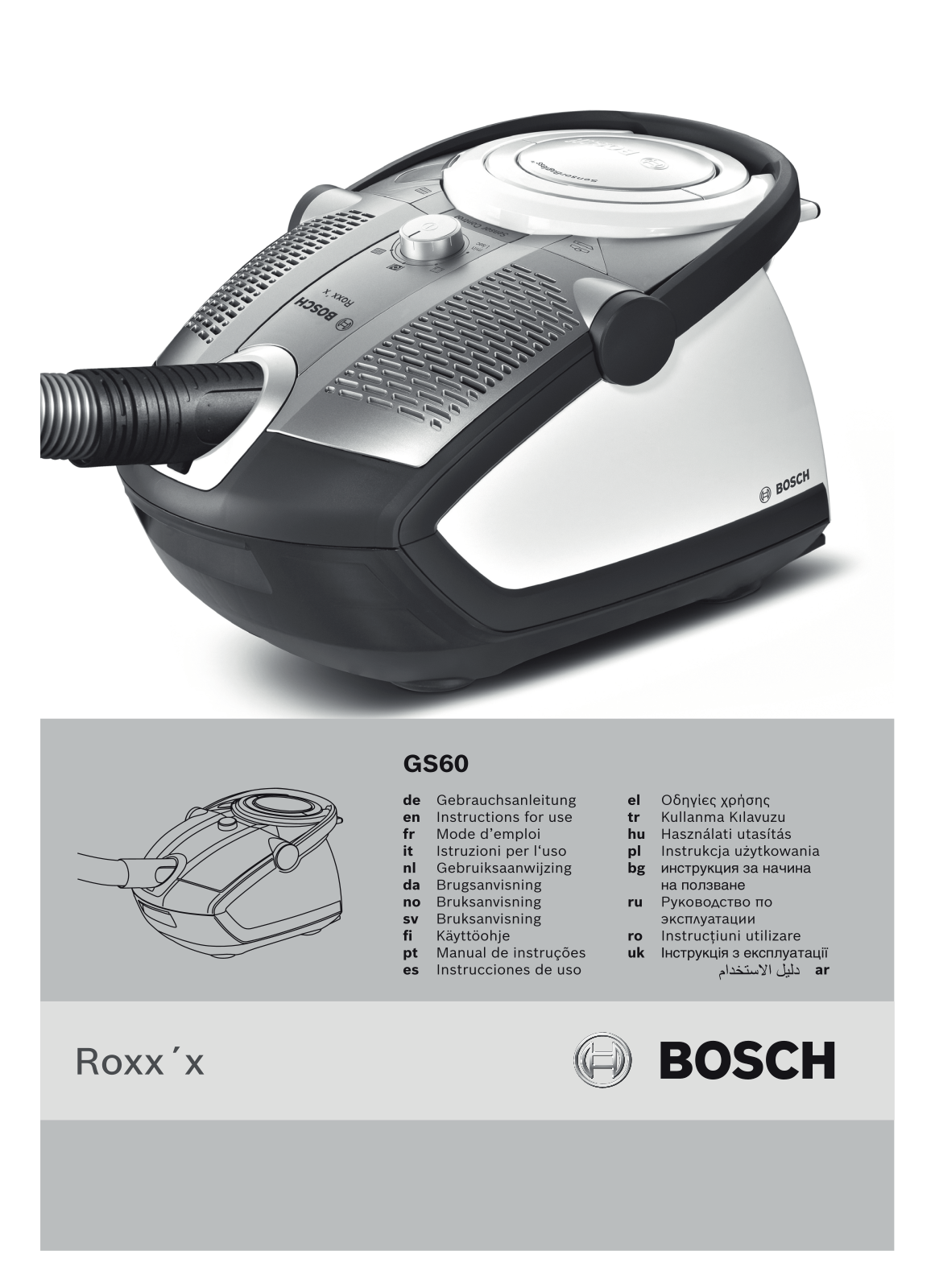 Bosch GS60 User manual