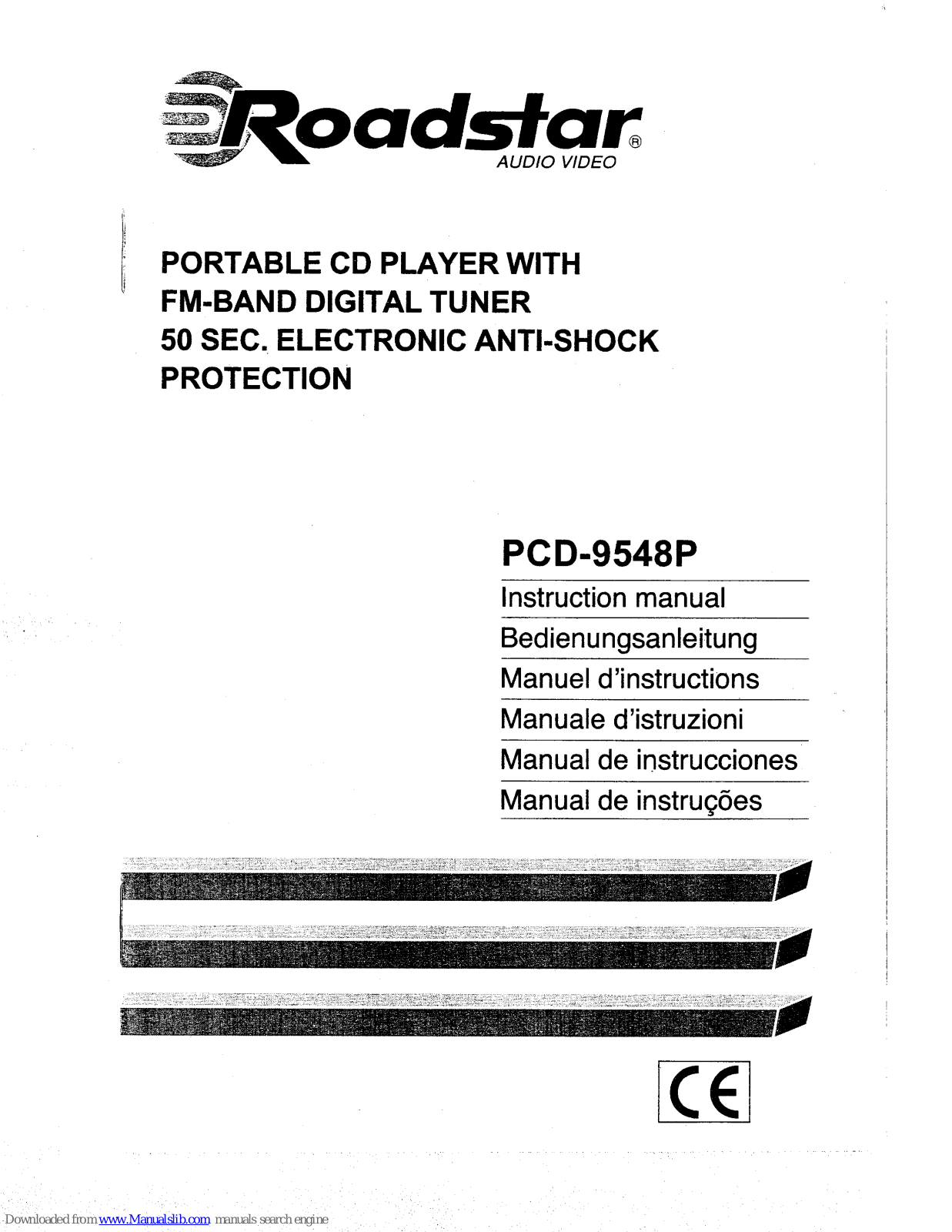 Roadstar PCD-9548P Instruction Manual