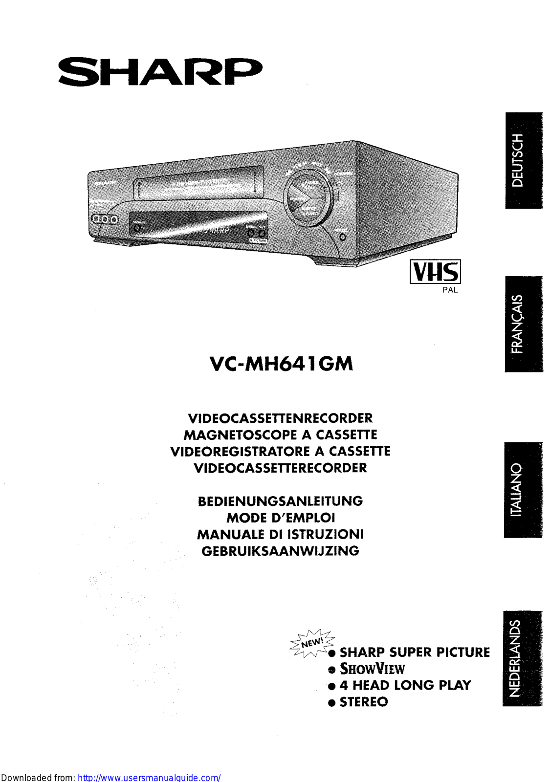 SHARP VC-MH641GM User Manual