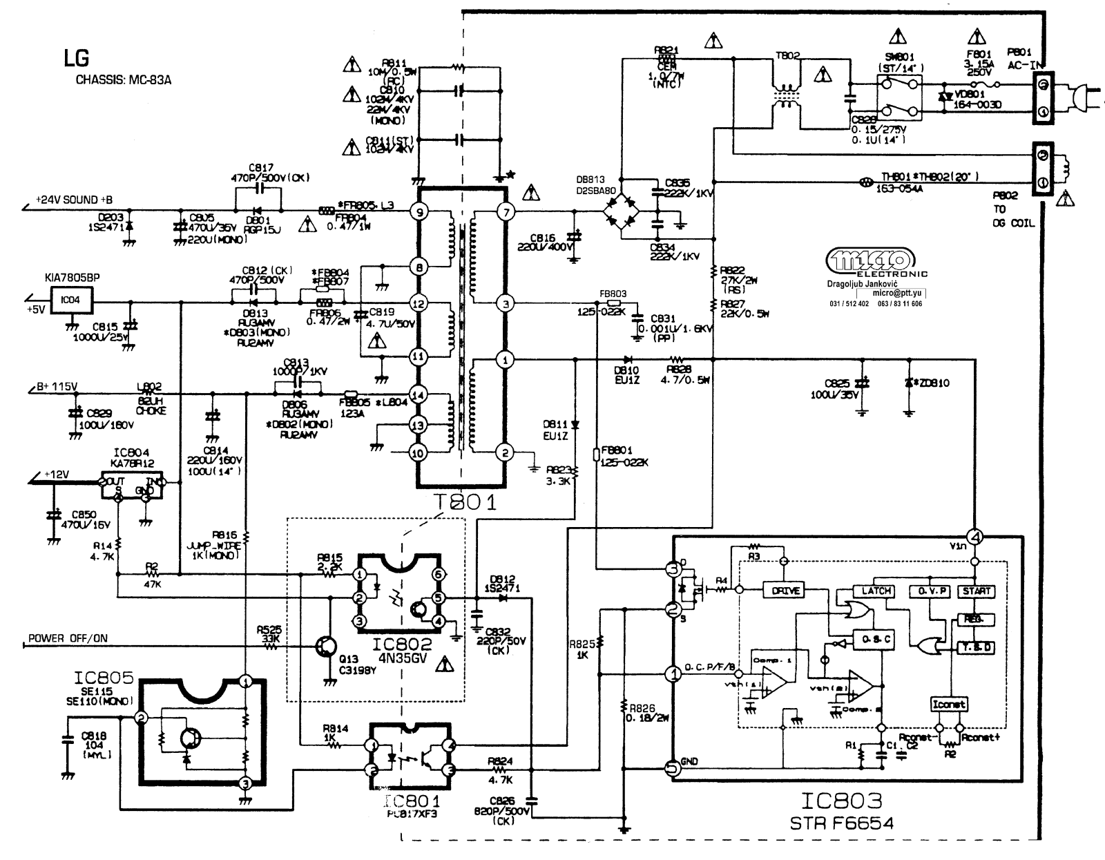 GOLDSTAR STR-F6654 Service Manual