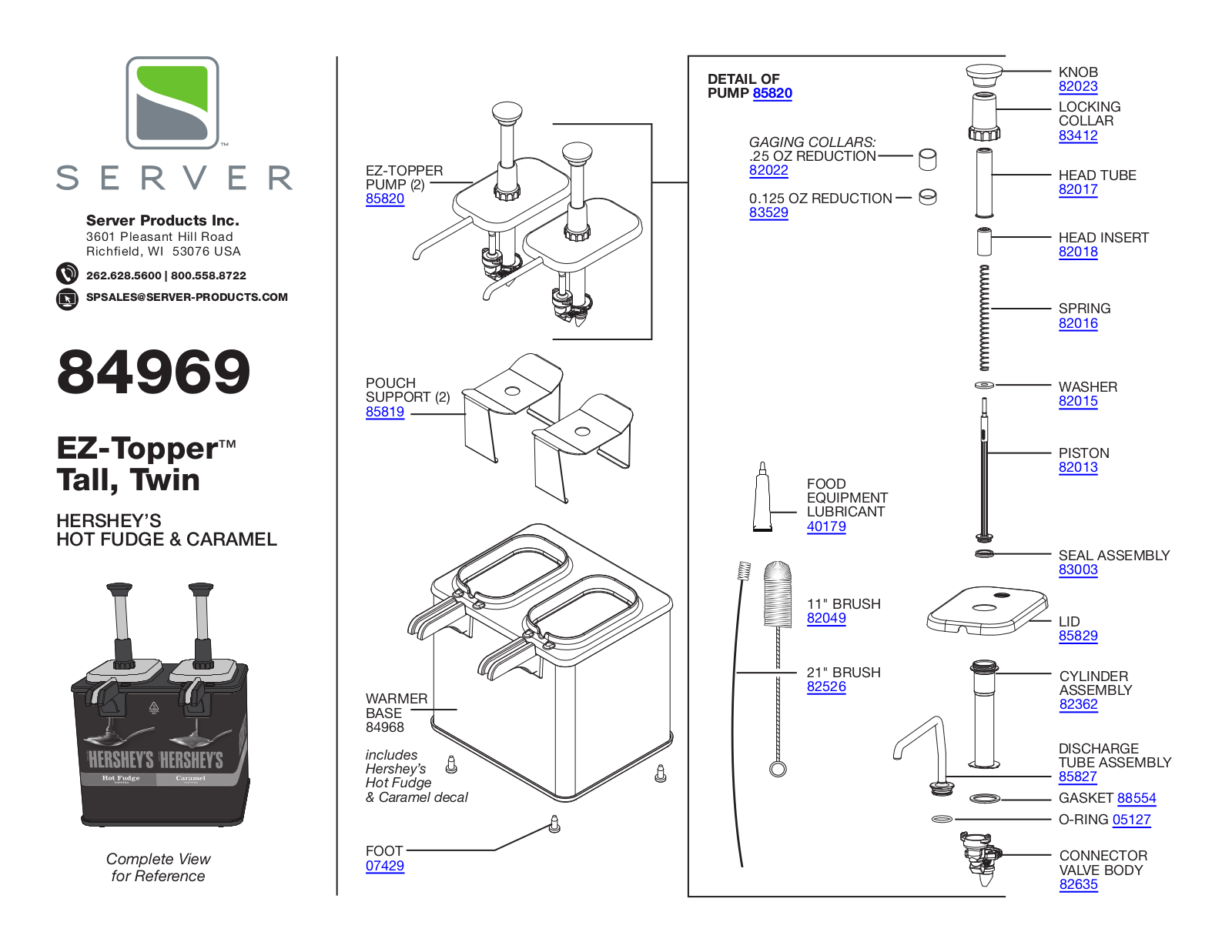 Server 84969 Parts List