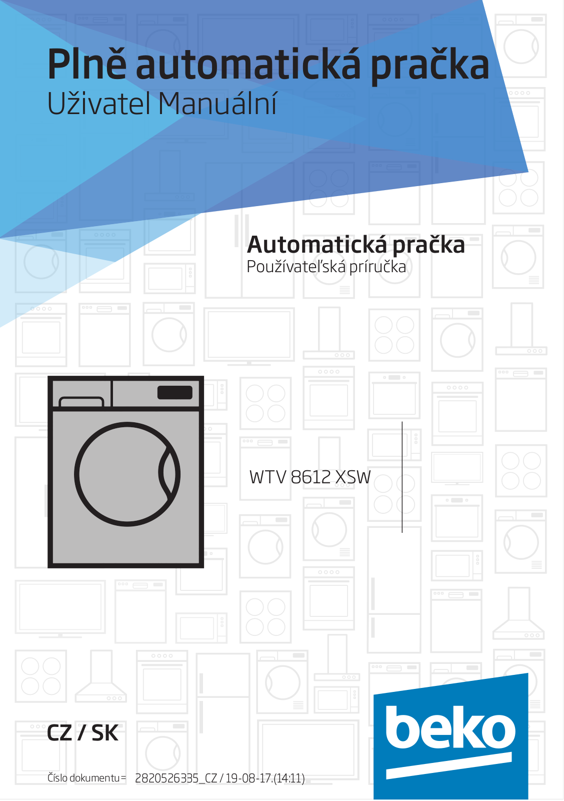 BEKO WTV 8612 XSW, WTV 8612 CSXSW User Manual