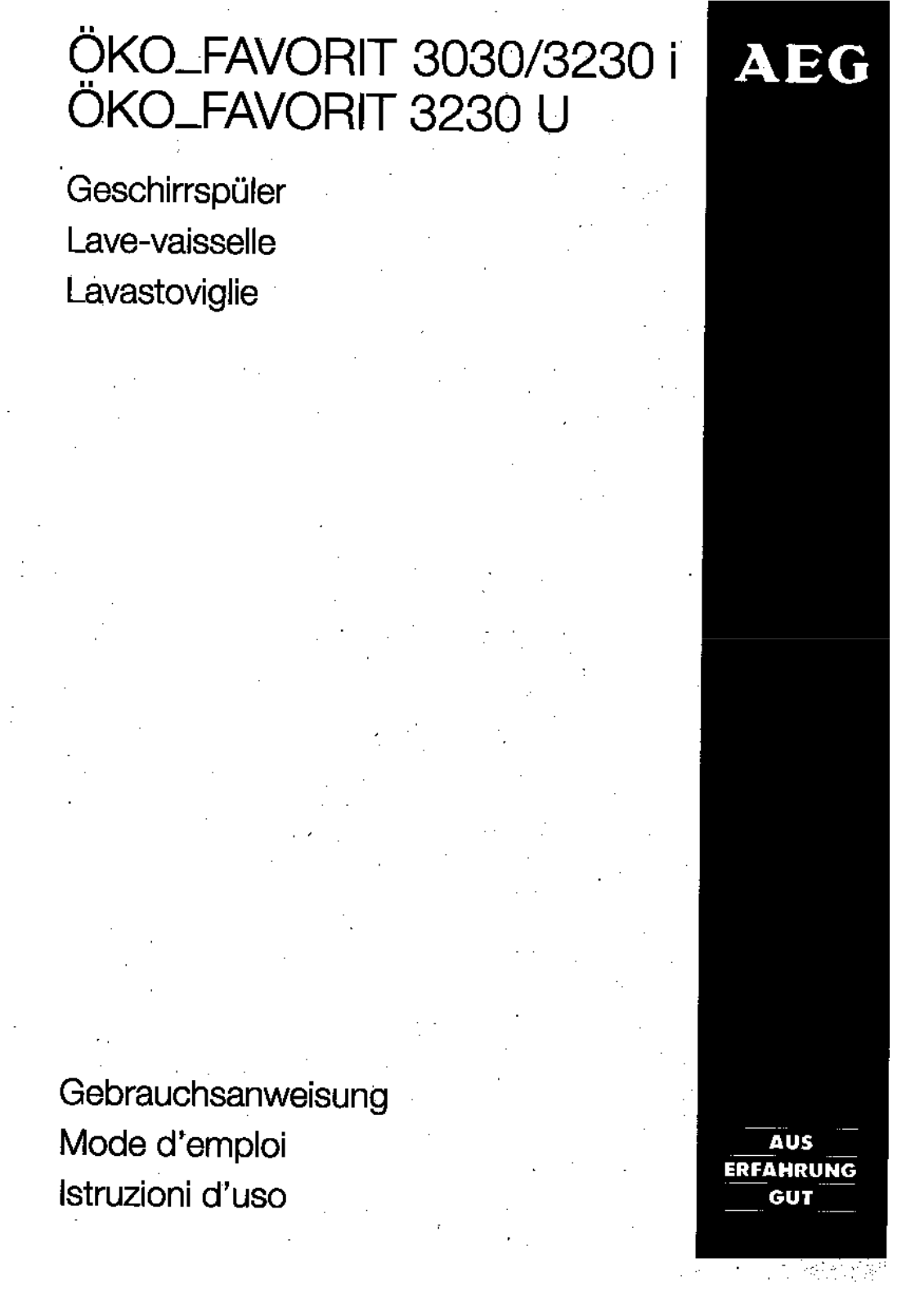 Electrolux 3030, 3230i, 3230U, 3230i, 3230U User Manual