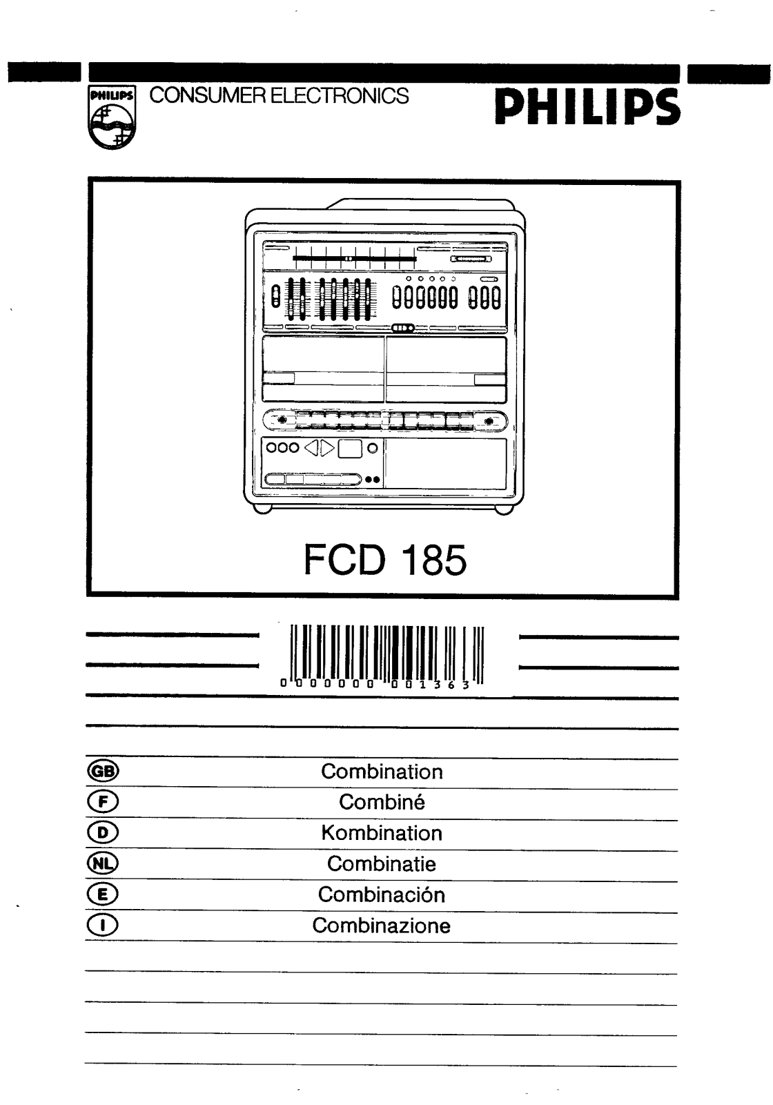 Philips FCD185 User Manual