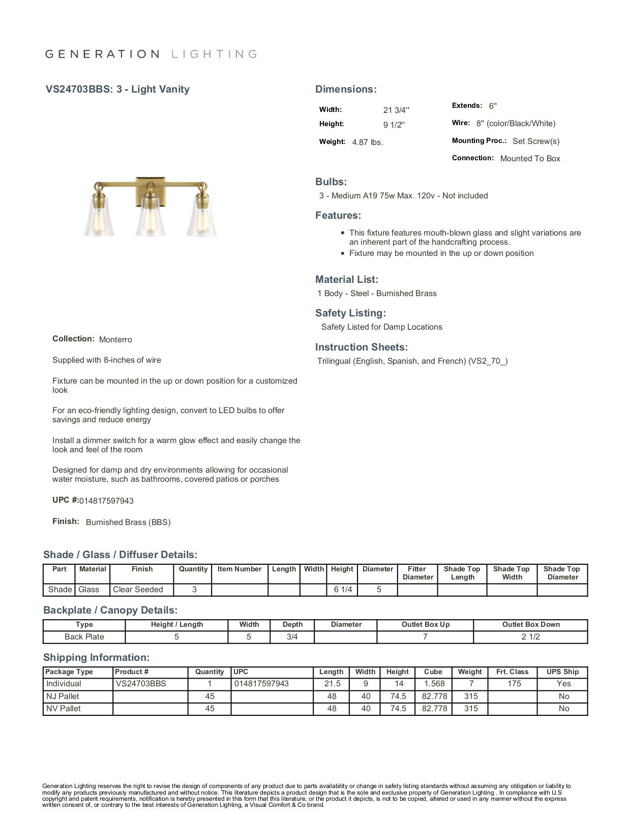 Wade Logan W005482407 Specifications - ManualMachine.com
