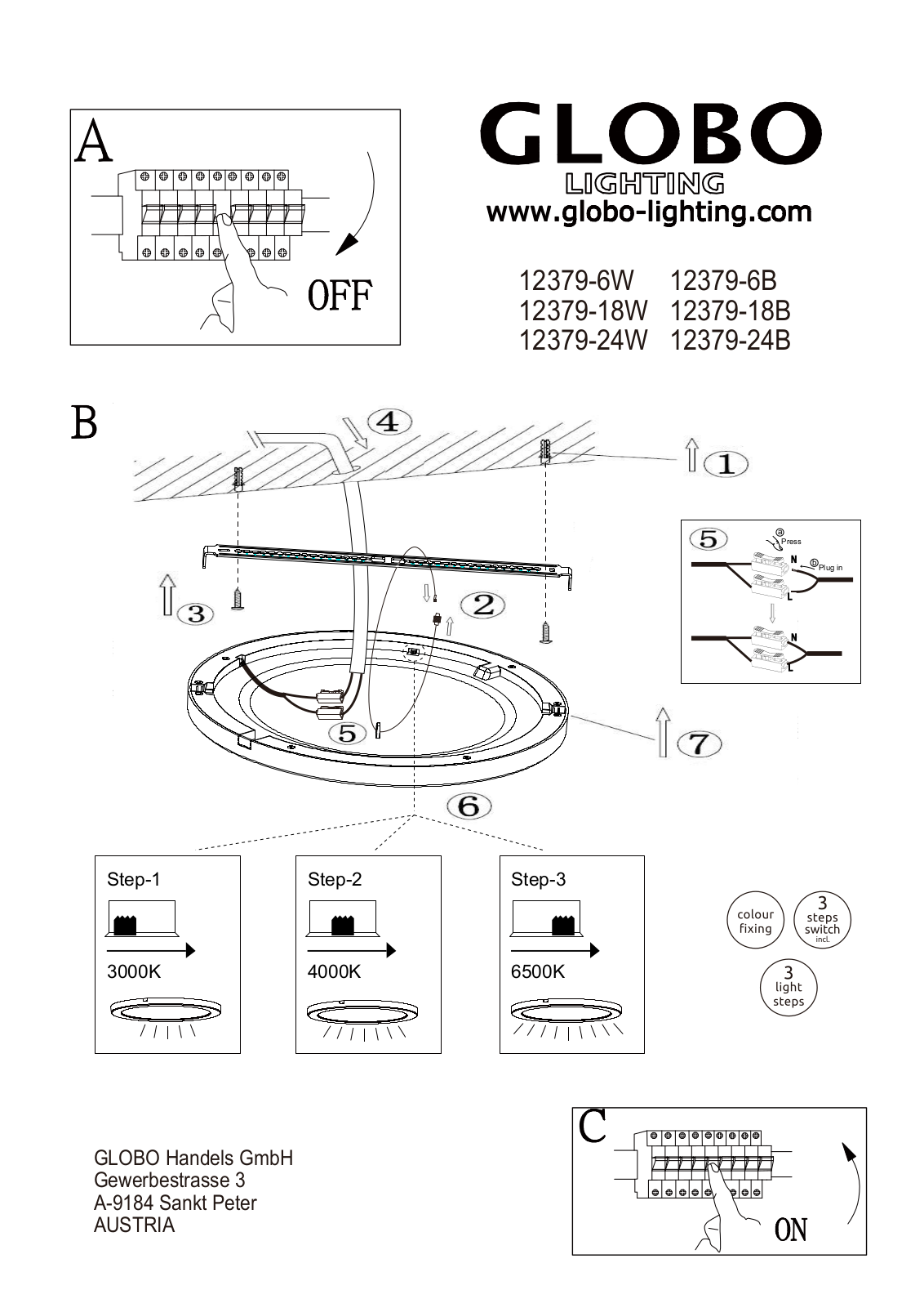 GLOBO 12379-24B User guide - ManualMachine.com