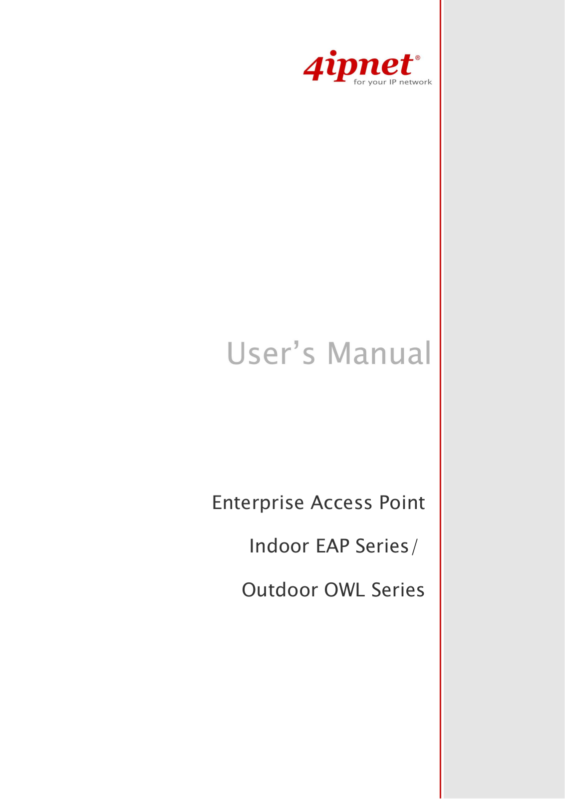 4ipnet EAP220 User Manual