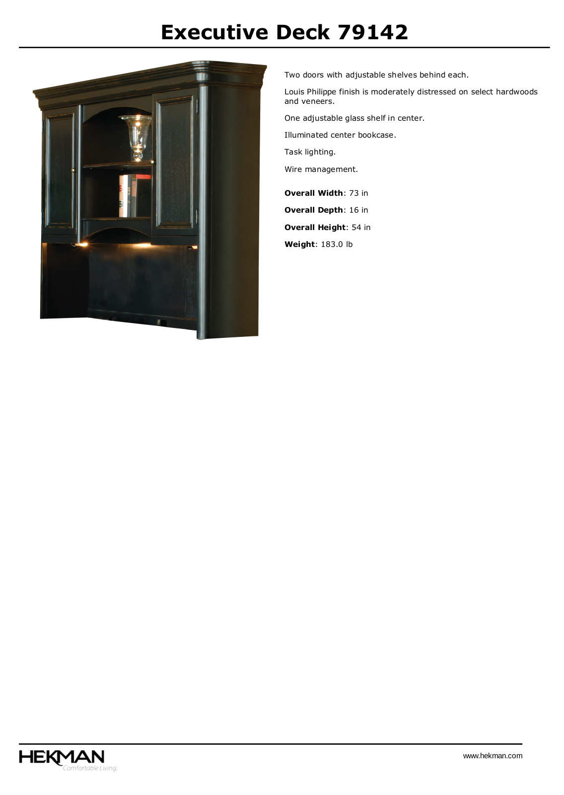 Hekman W004093980 Specifications - ManualMachine.com