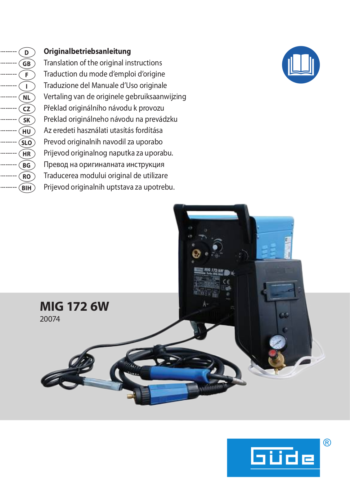 Güde MIG 172-6W User Manual