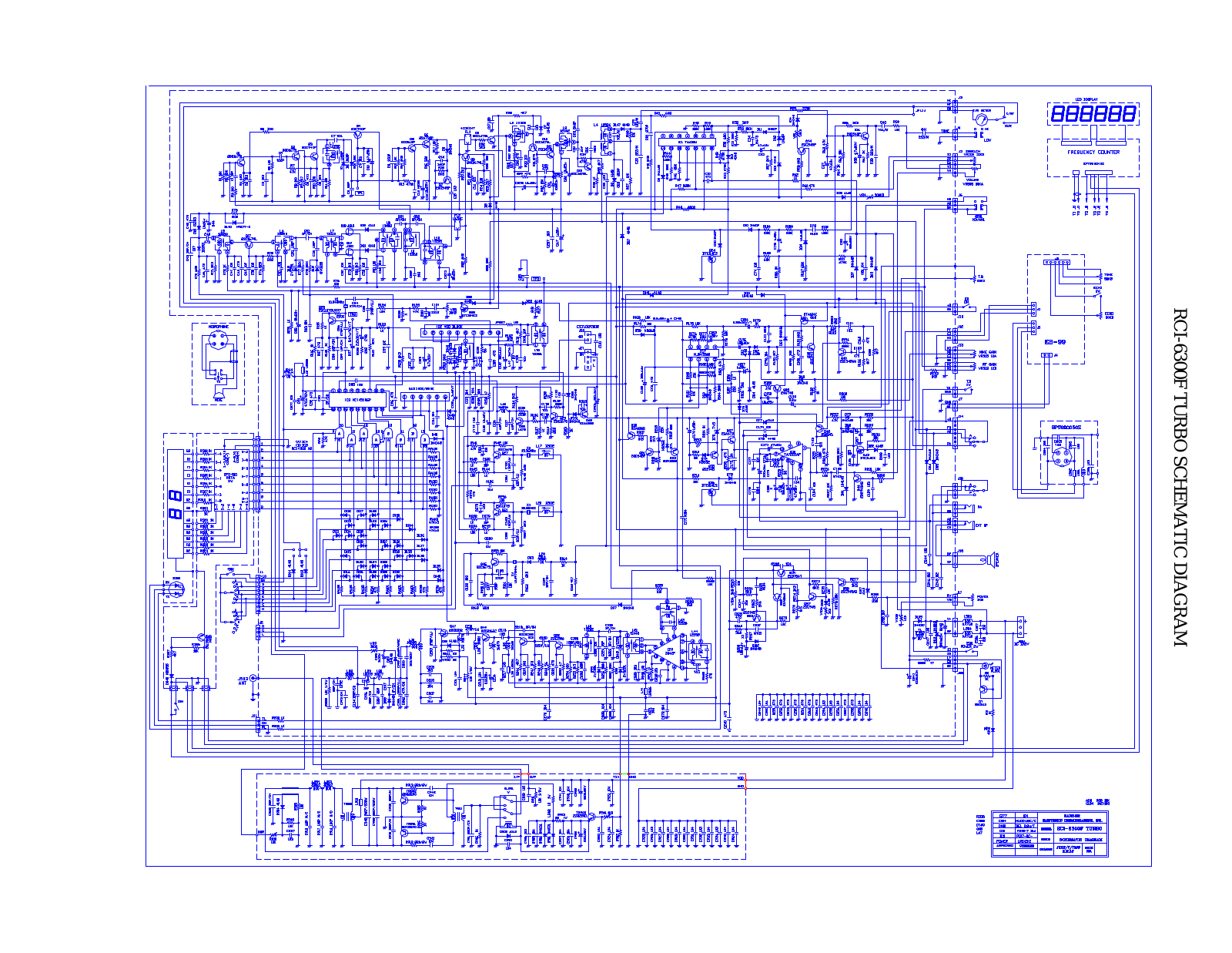 Ranger RCI6300 F150 Schematic