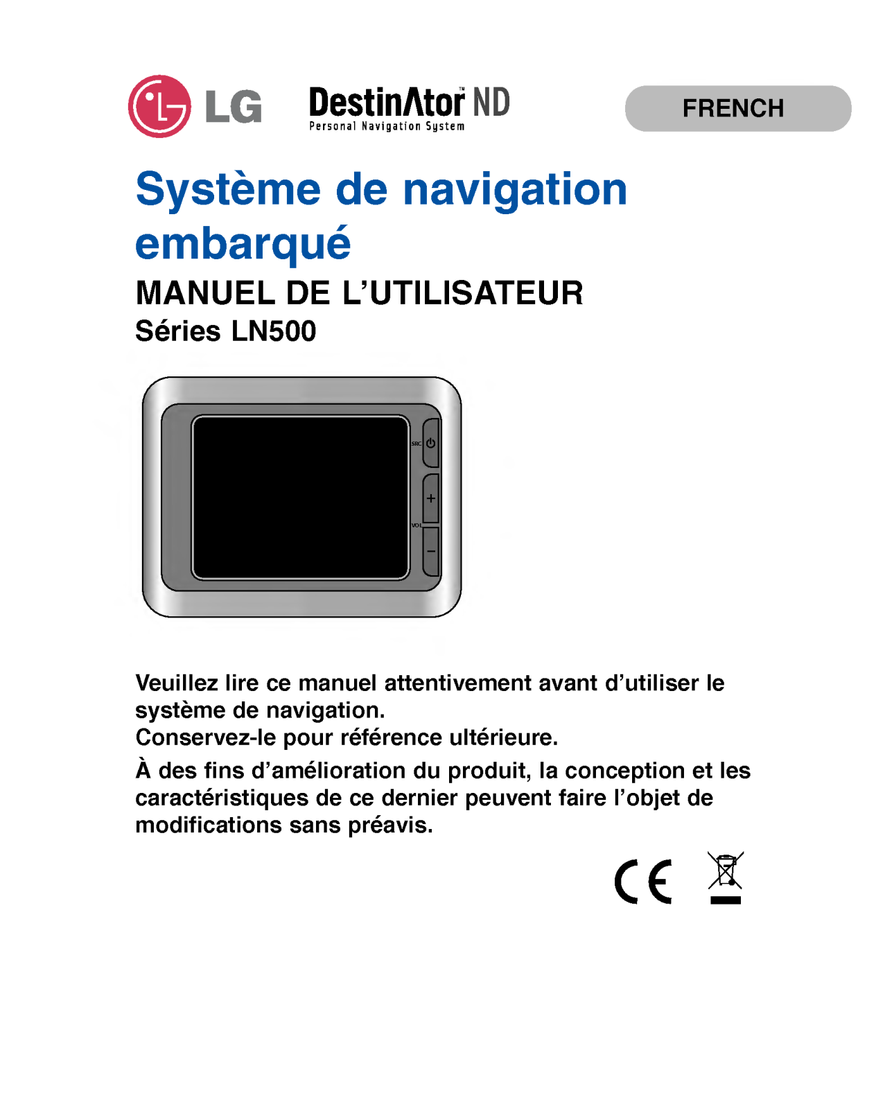 LG LN500, LN510, LN515 User Manual