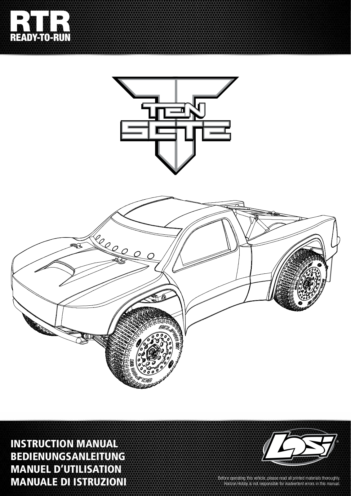 Losi LOSB0128 User Manual