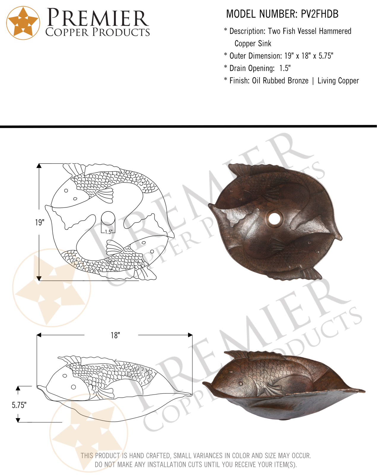 Premier Copper Products IER1989 Specifications - ManualMachine.com