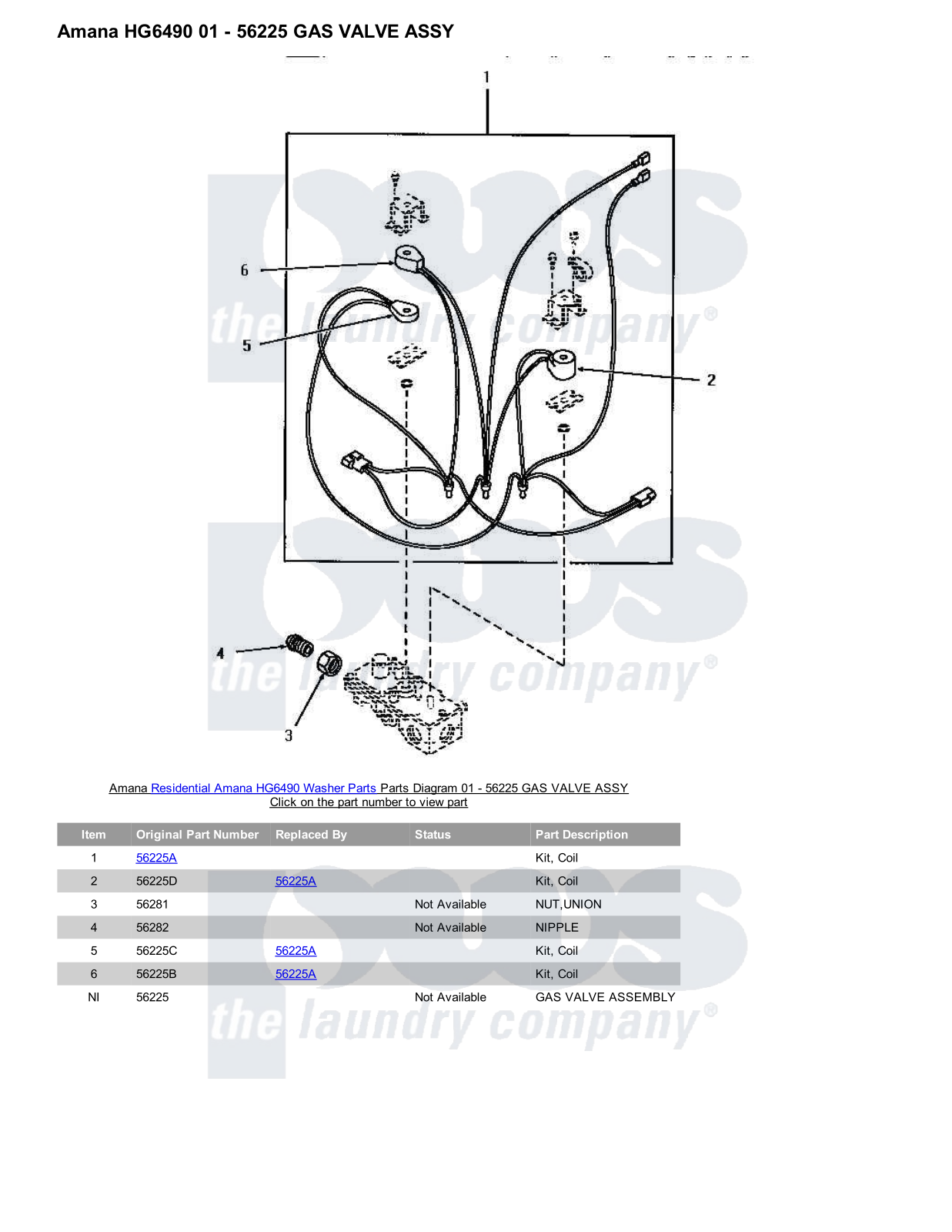 Amana HG6490 Parts Diagram