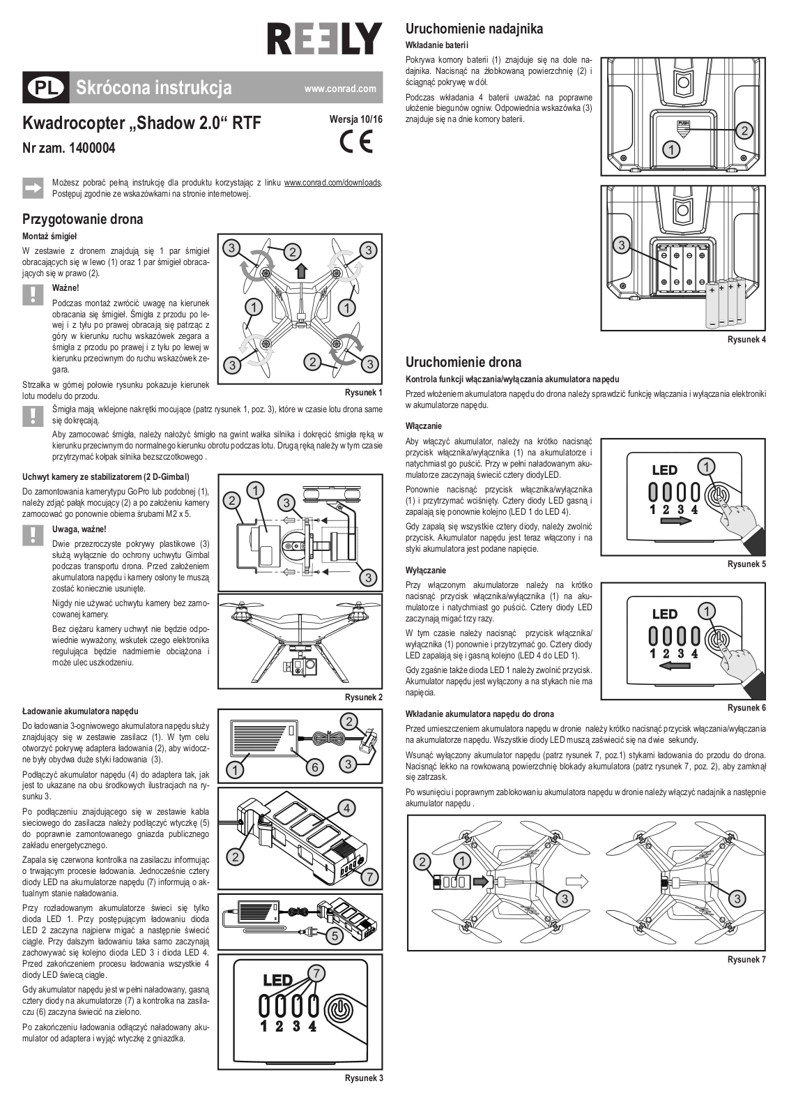 Reely Shadow 2.0 User manual