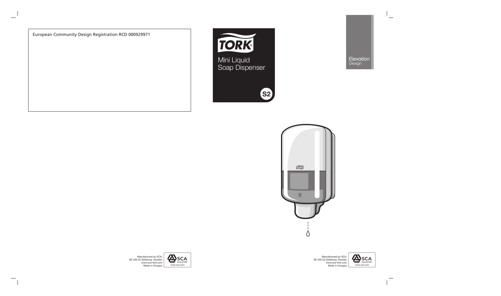 Tork 561008 S2, 561000 S2 User Manual