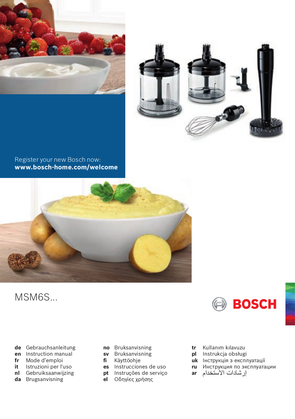 Bosch MSM 6 S 55 B User Manual