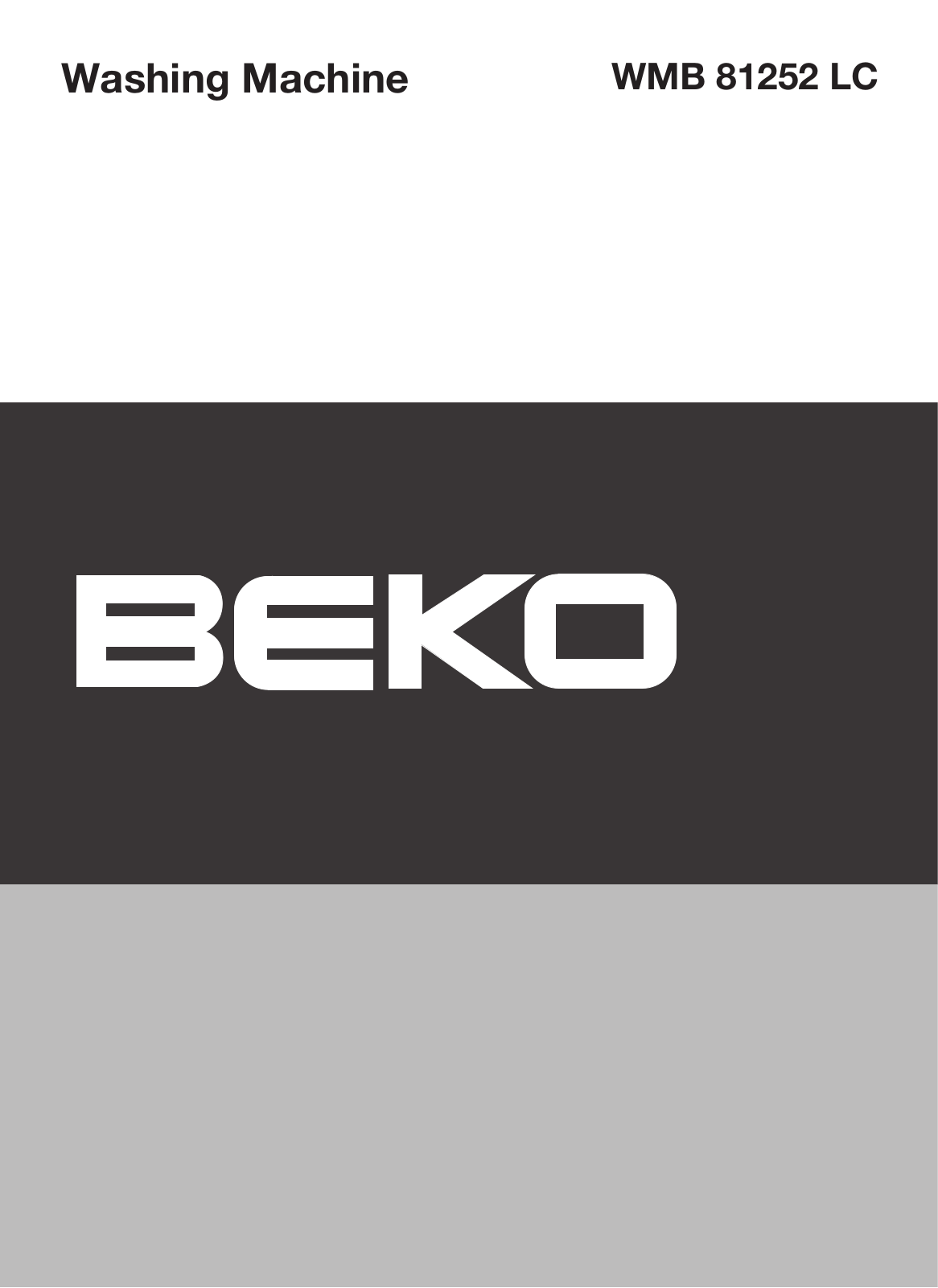 Beko WMB 81252 LC User manual