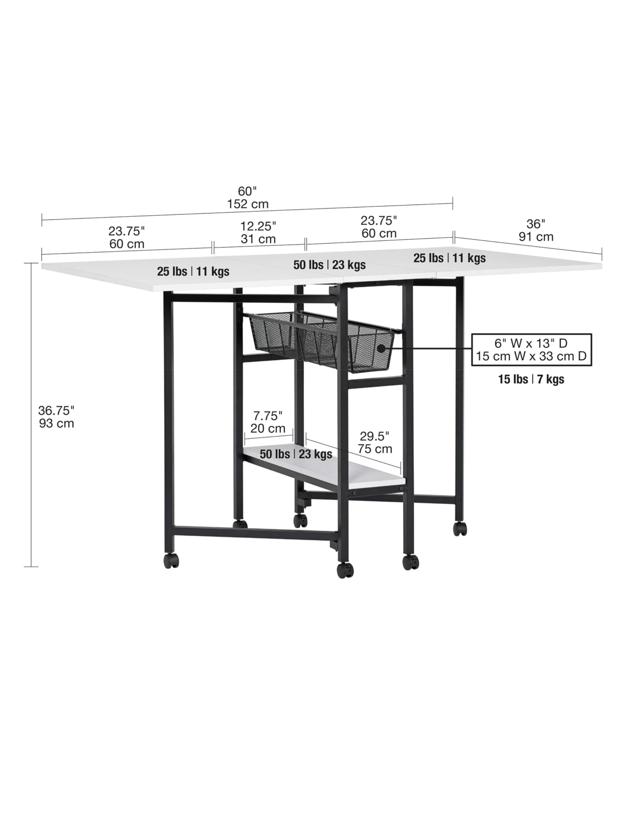 Sew Ready SEWR1007 Dimensions - ManualMachine.com