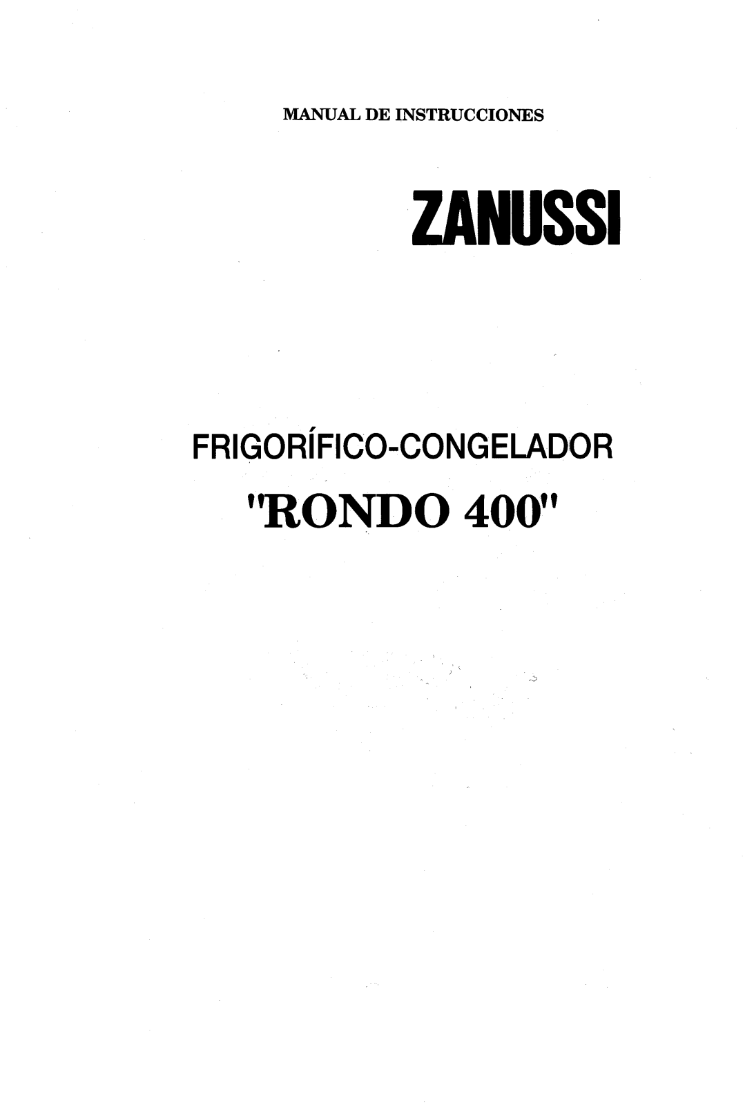 Zanussi ZF4WHITE, ZF4XS, ZF4WHITE1, ZF4SIL, ZF4BLUS User Manual