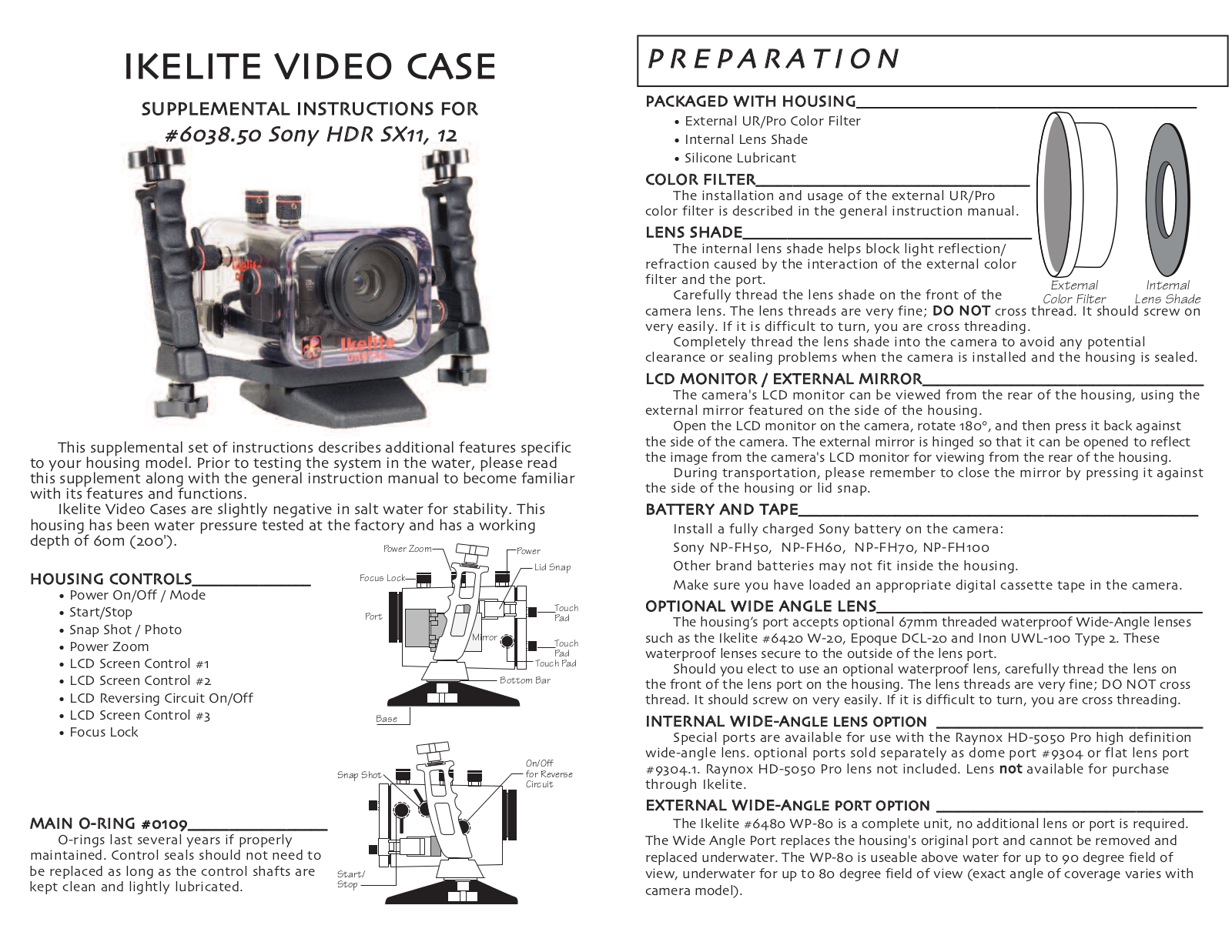 Ikelite 6038.50 User Manual