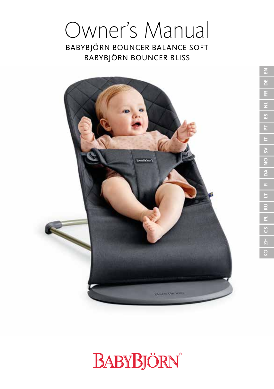 BabyBjorn BALANCE SOFT, BLISS Owner's Manual