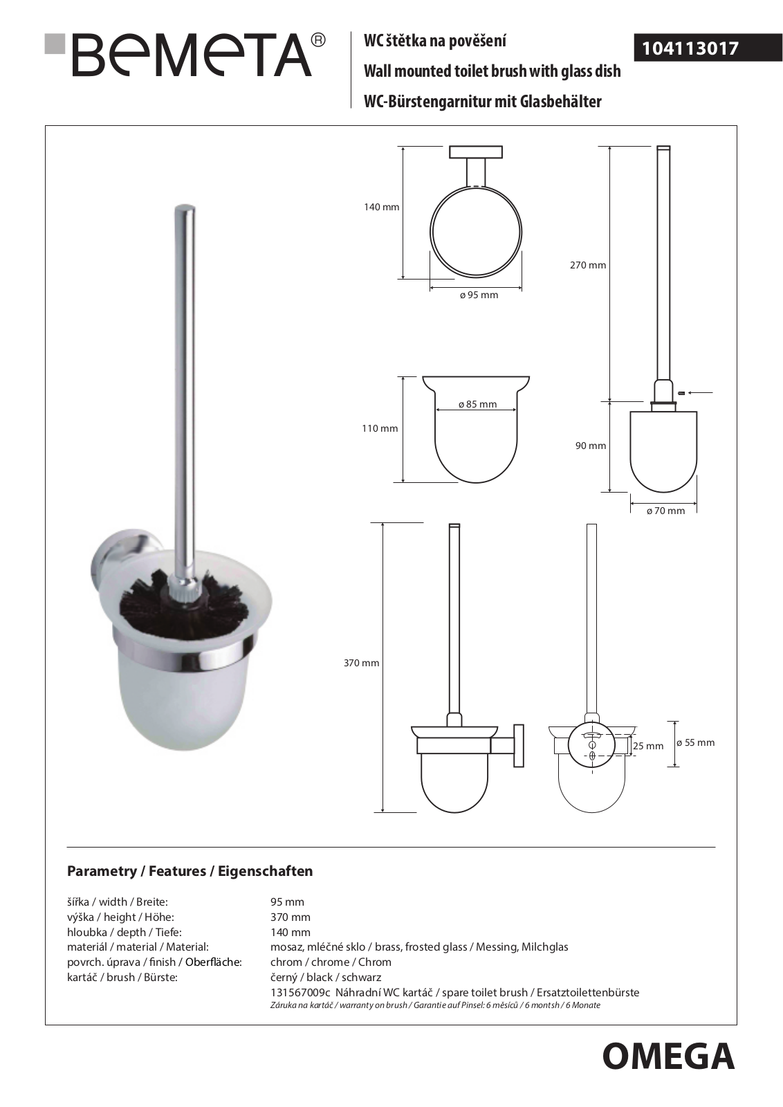 Bemeta Omega 104113017 User guide