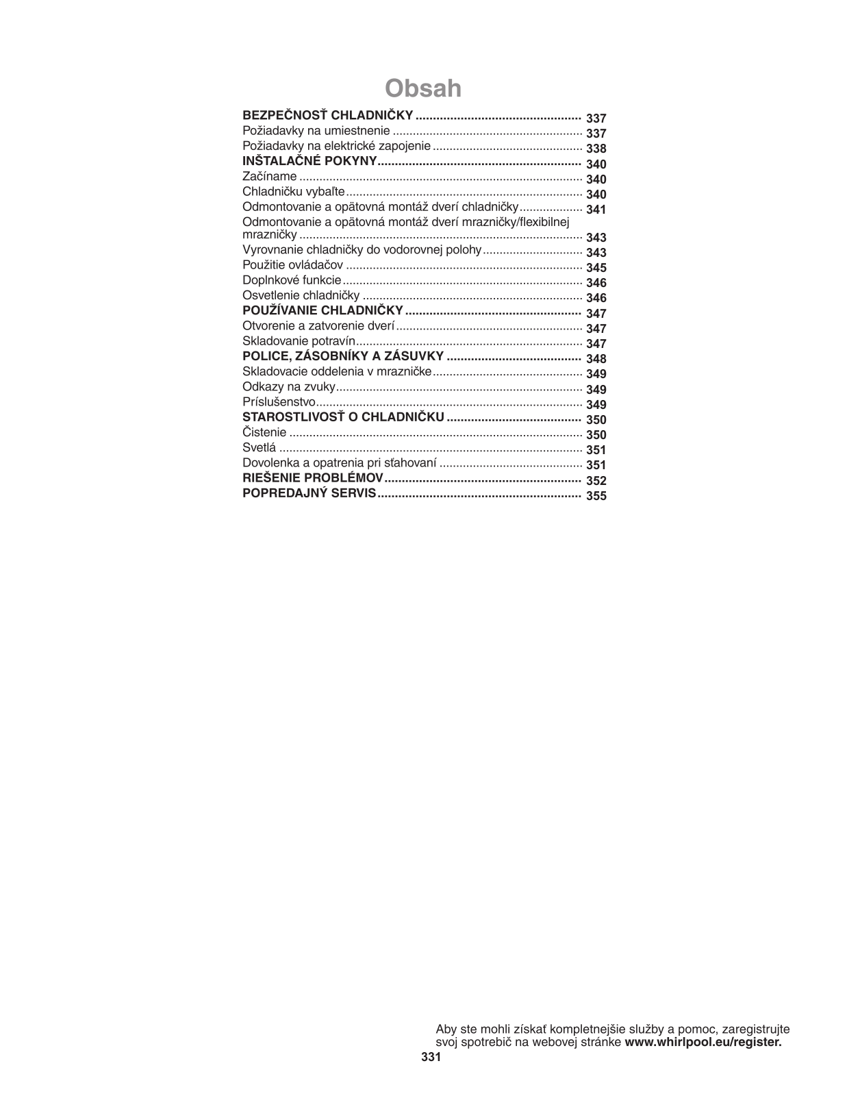 WHIRLPOOL WQ9 U1L User Manual