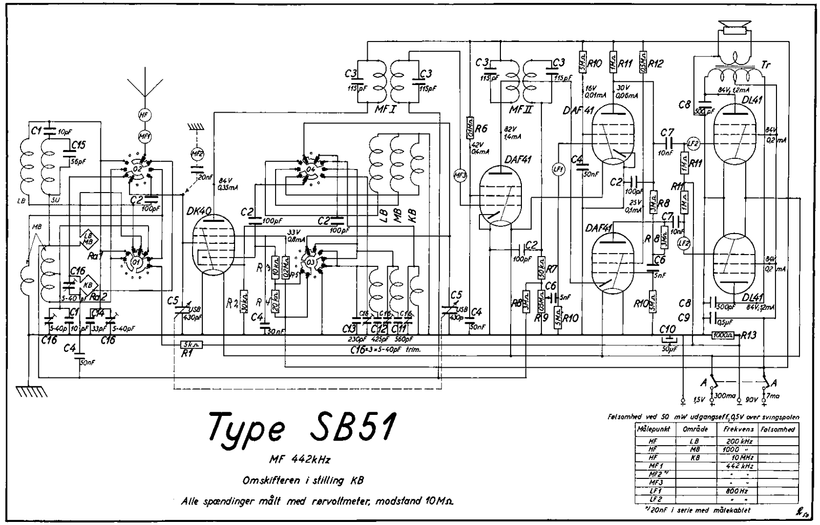 Arako Transportable SB51 Schematic