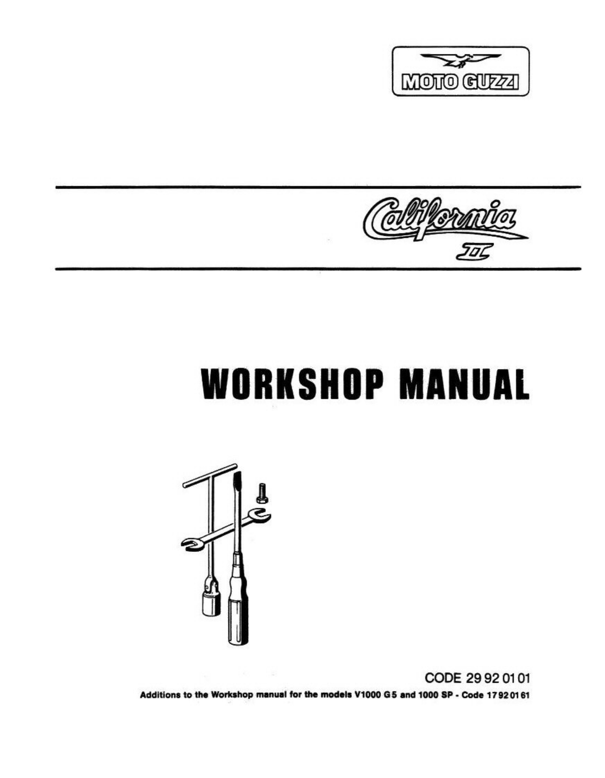 Moto Guzzi California 2 1949-2008 Manual de reparatie