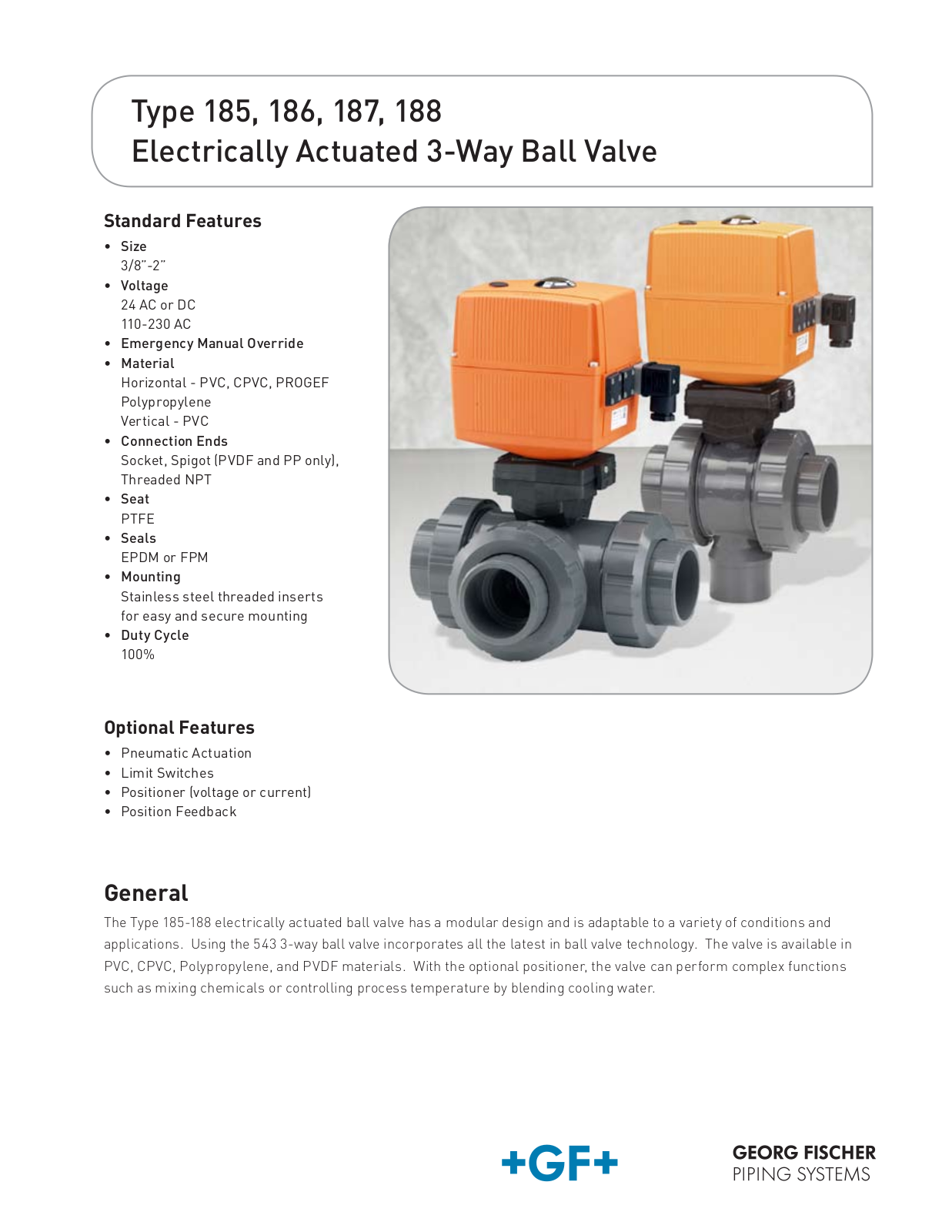 Georg Fischer 188 Specifications