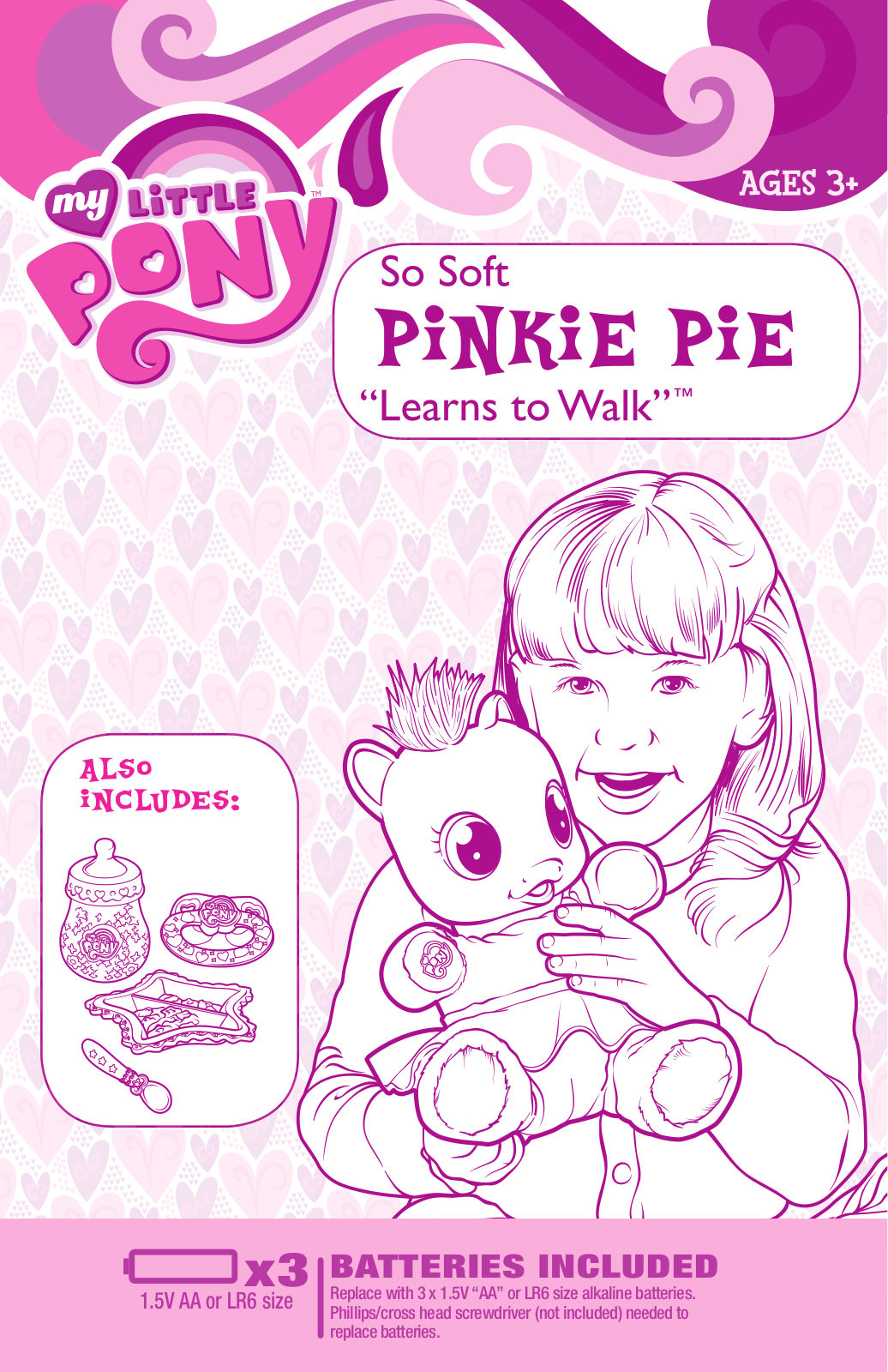 HASBRO My Little Pony So Soft Pinkie Pie Learns to Walk User Manual