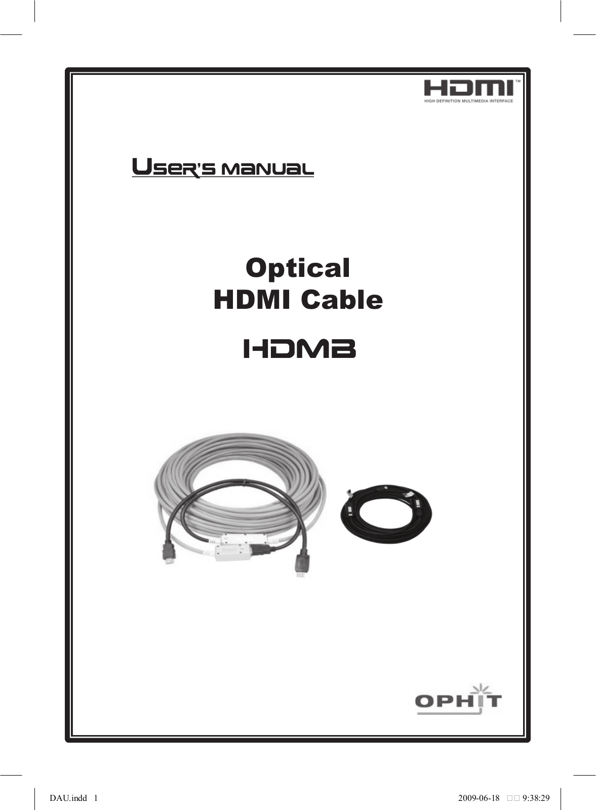 OPHIT HDMB User Manual